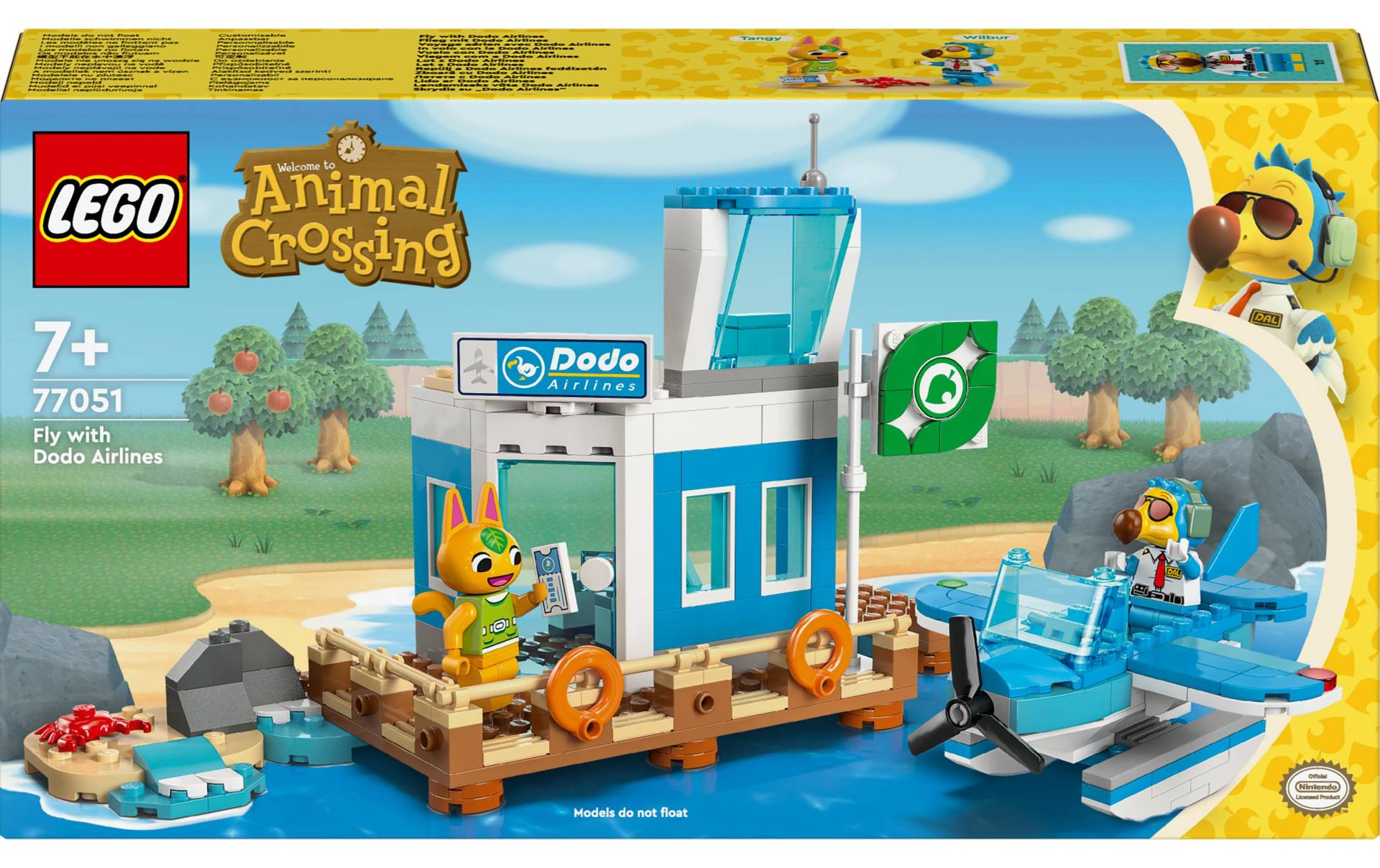 LEGO® Konstruktionsspielsteine »Animal Crossing Flieg mit Dodo Airlines 77051«, (292 St.) von lego®