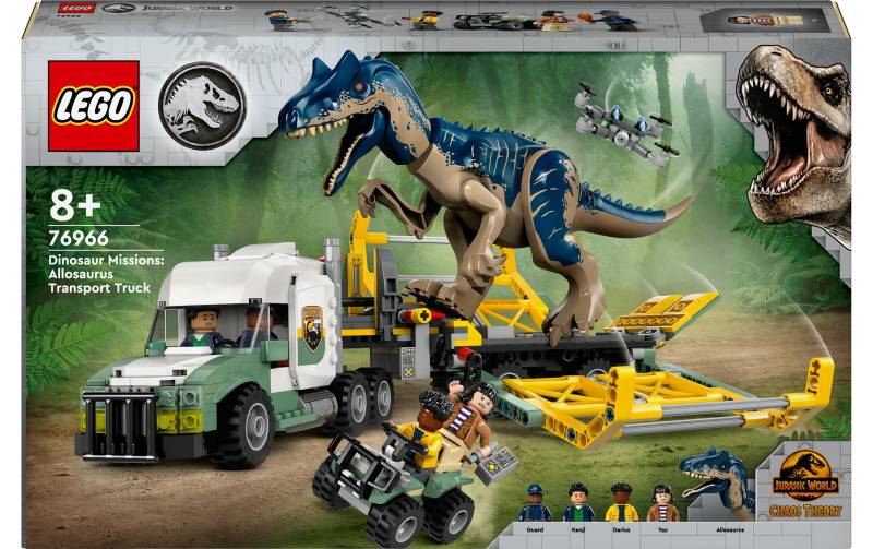 LEGO® Konstruktionsspielsteine »Jurassic World Allosaurus-Transporter 76966«, (588 St.) von lego®