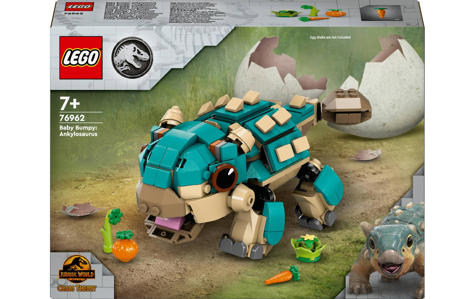 LEGO® Konstruktionsspielsteine »Jurassic World Baby Bumpy: Ankylosaurus 76962«, (358 St.) von lego®