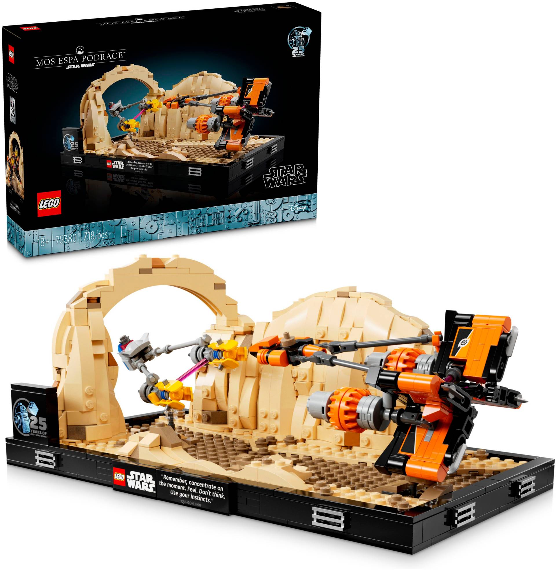 LEGO® Konstruktionsspielsteine »Podrennen in Mos Espa – Diorama (75380), LEGO Star Wars TM«, (718 St.) von lego®