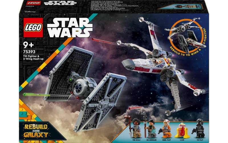 LEGO® Konstruktionsspielsteine »Star Wars Mashup aus TIE Fighter & X-Wing 75393«, (1063 St.) von lego®