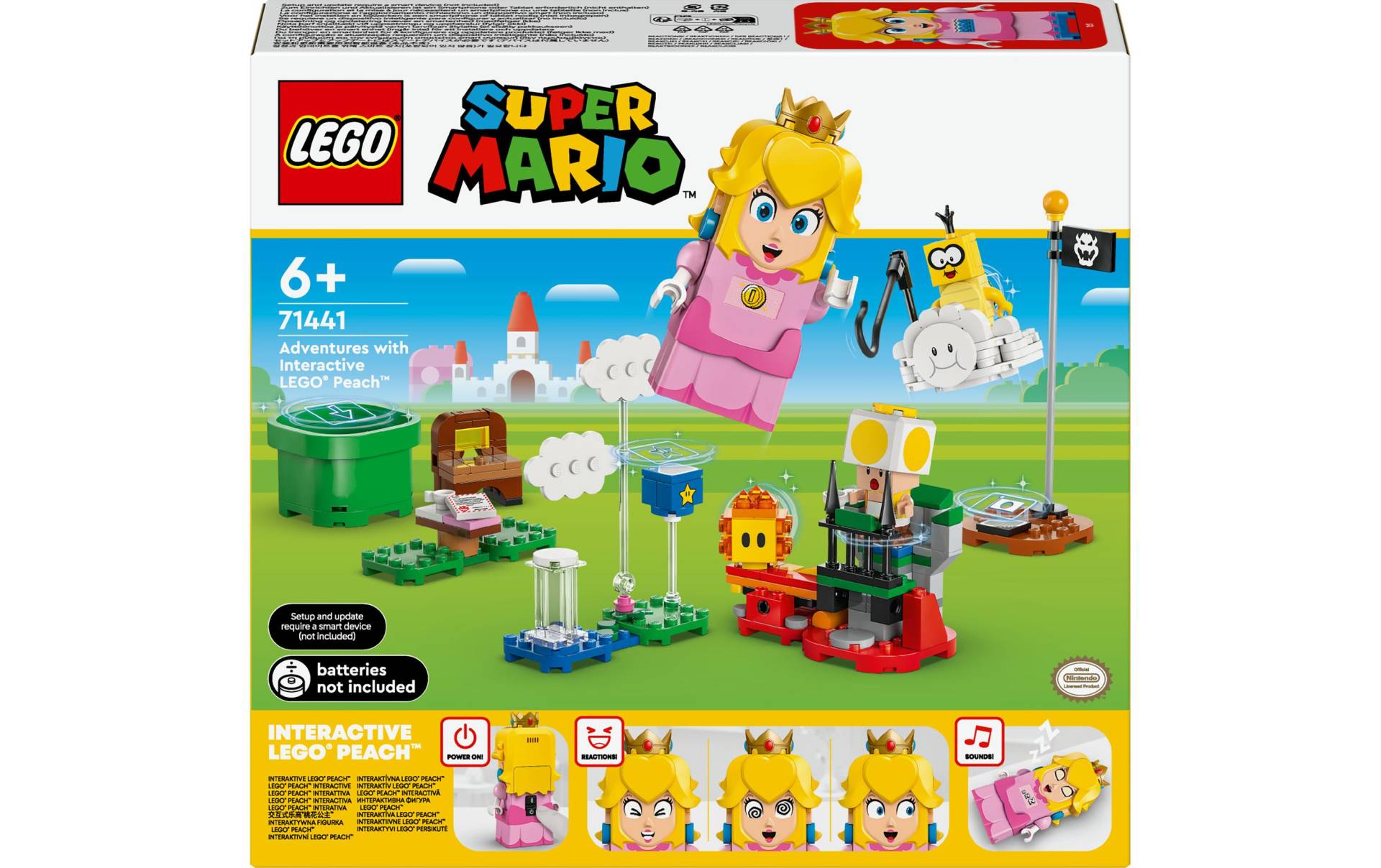 LEGO® Konstruktionsspielsteine »Super Mario Abenteuer mit der interaktiven Peach 71441«, (208 St.) von lego®