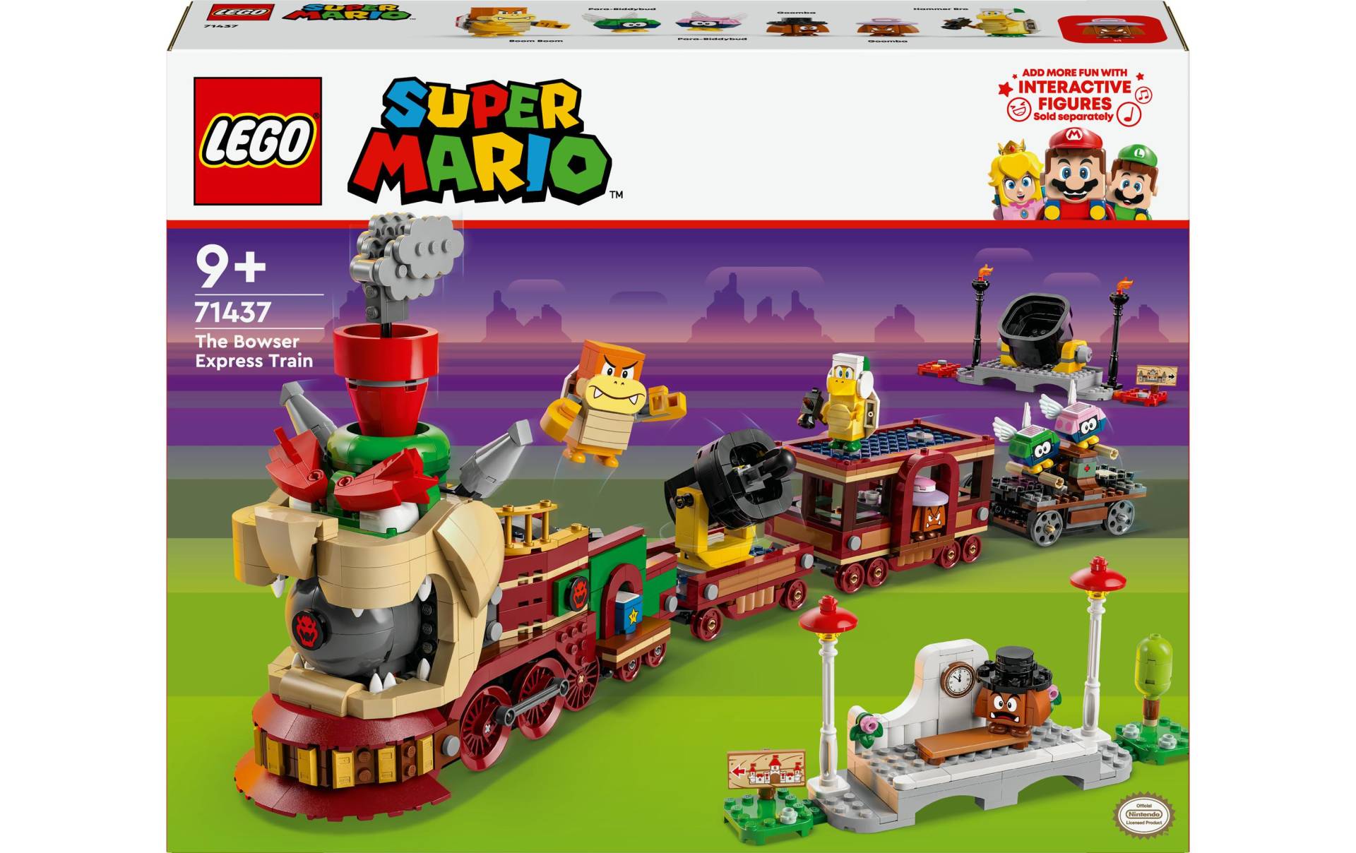 LEGO® Konstruktionsspielsteine »Super Mario Der Bowser-Schnellzug 71437«, (1392 St.) von lego®