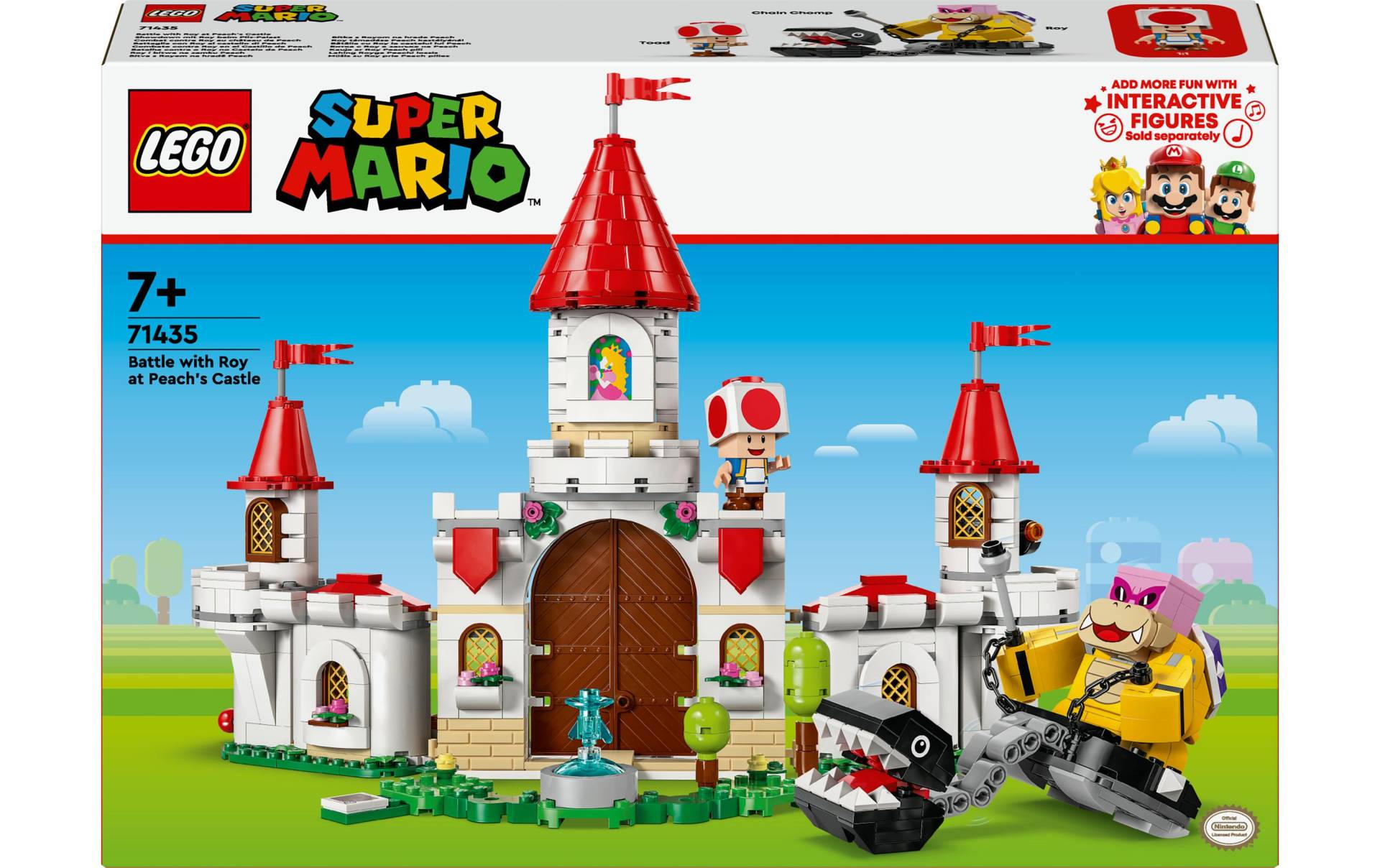 LEGO® Konstruktionsspielsteine »Super Mario Showdown mit Roy beim Pilz-Palast 71435«, (738 St.) von lego®