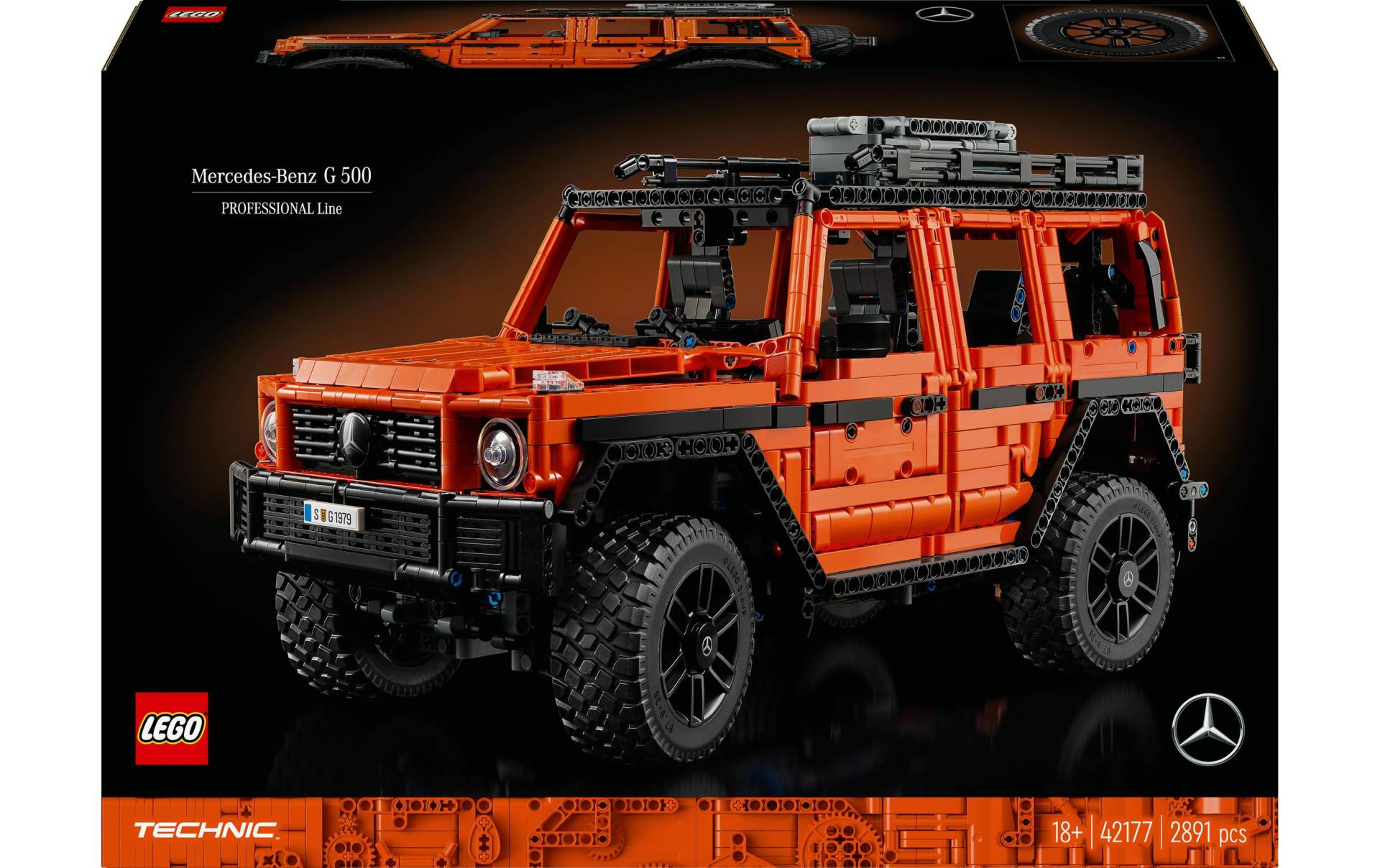 LEGO® Konstruktionsspielsteine »Technic Mercedes-Benz G 500 Professional Line 42177«, (2891 St.) von lego®