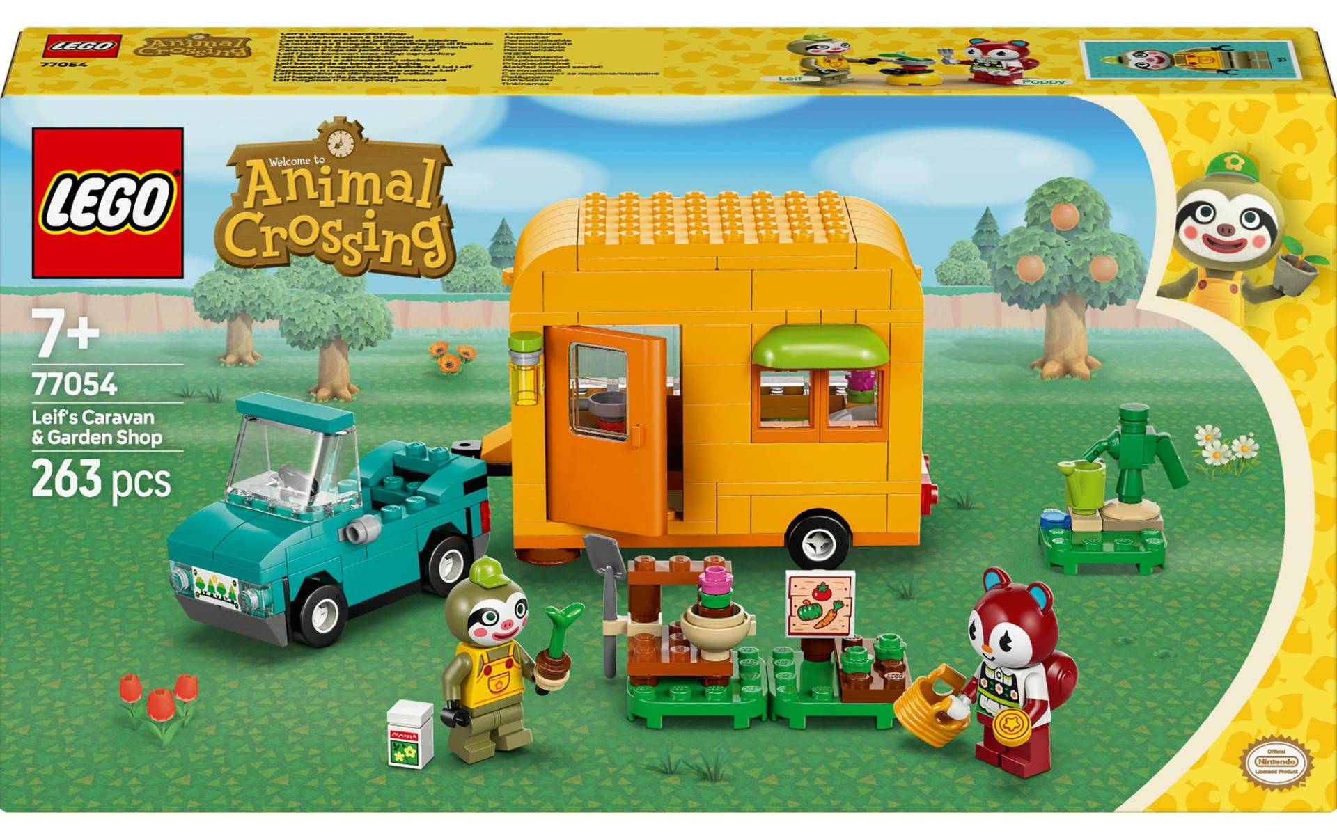 LEGO® Spielbausteine »Animal Crossing Gerds Wohnwagen und Gärtnerei 77054«, (263 St.) von lego®