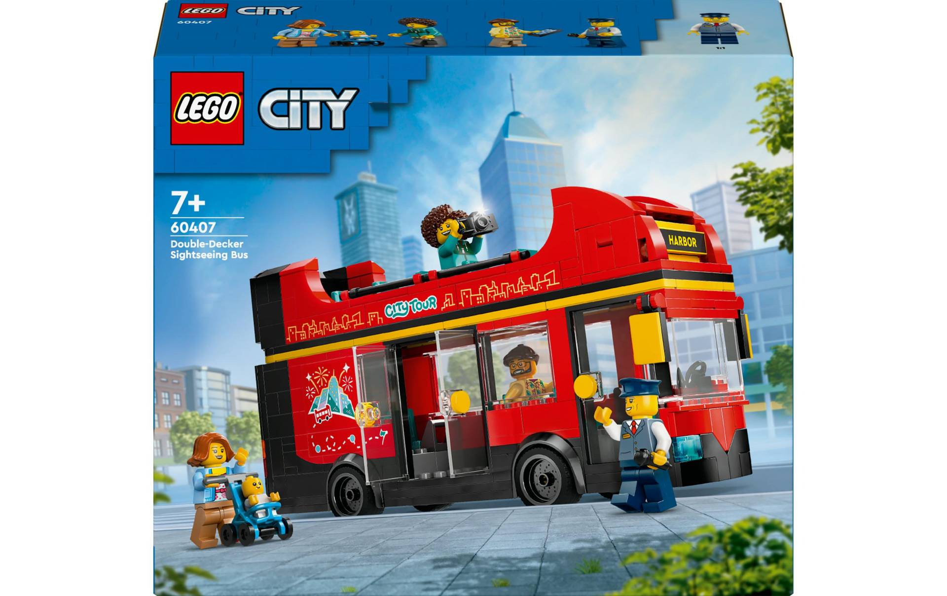 LEGO® Spielbausteine »City Doppeldeckerbus 60407«, (384 St.) von lego®