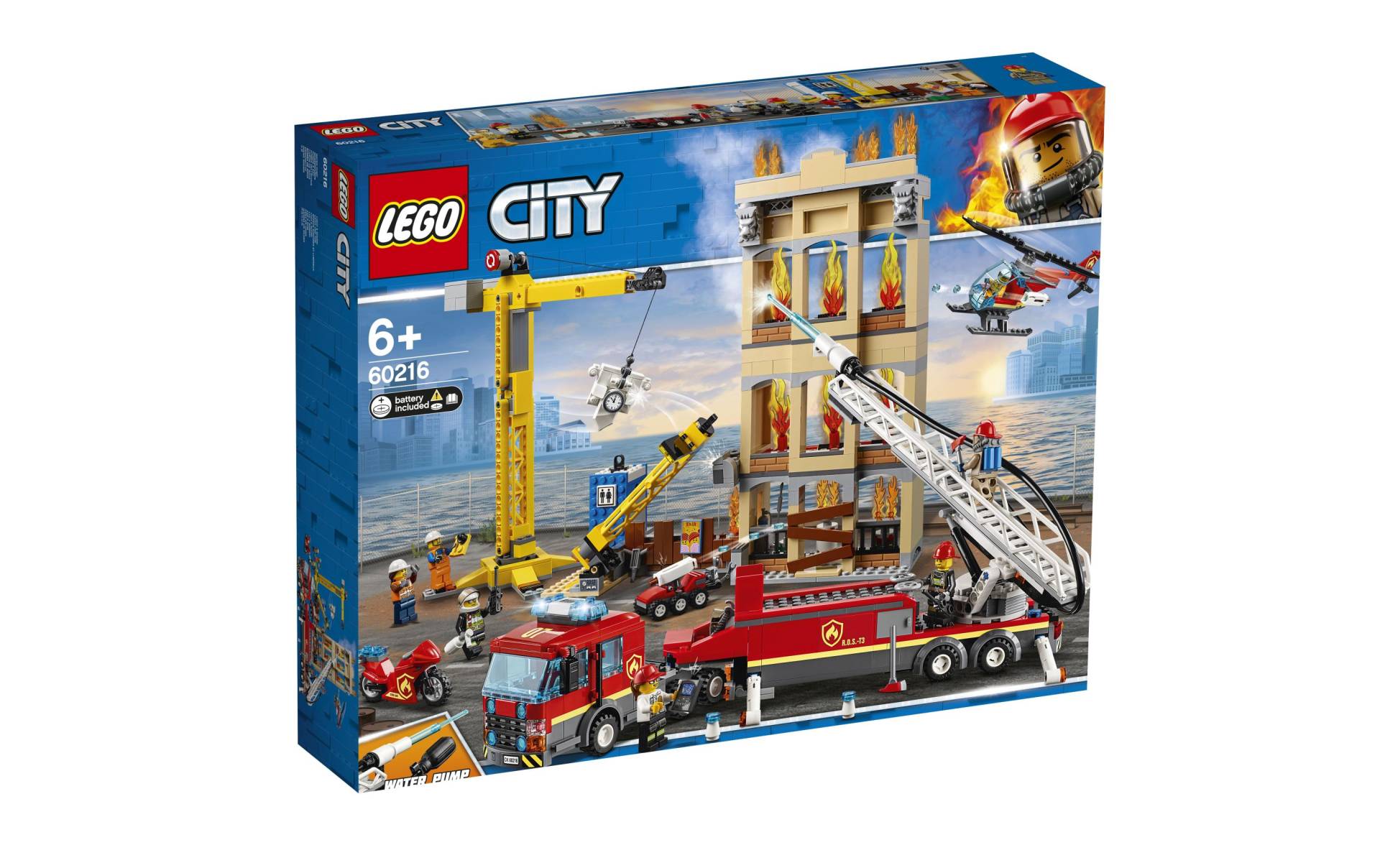 LEGO® Spielbausteine »City Feuerwehr in der Stadt 60216«, (943 St.) von lego®