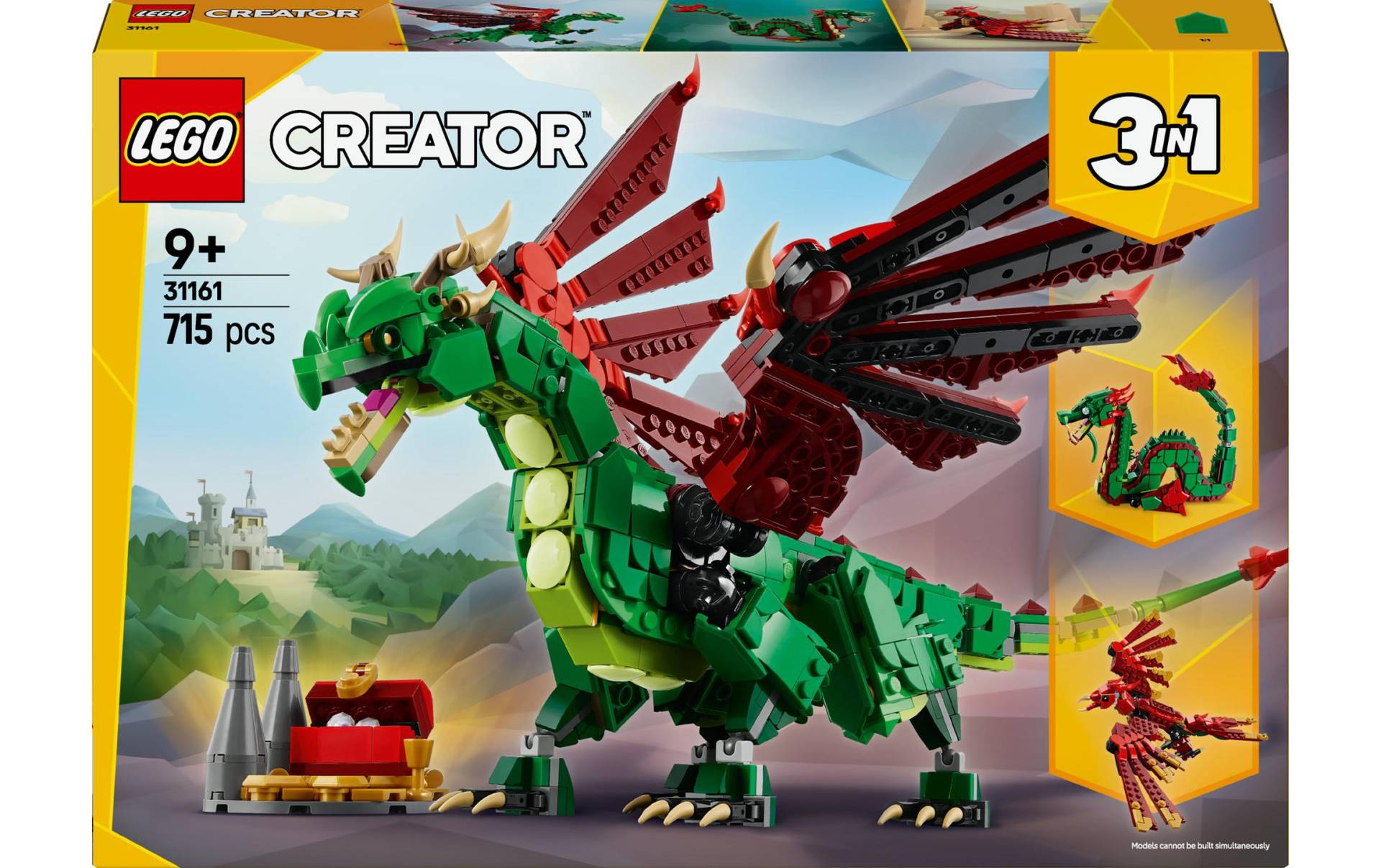 LEGO® Spielbausteine »Creator Grüner Drache 31161«, (715 St.) von lego®