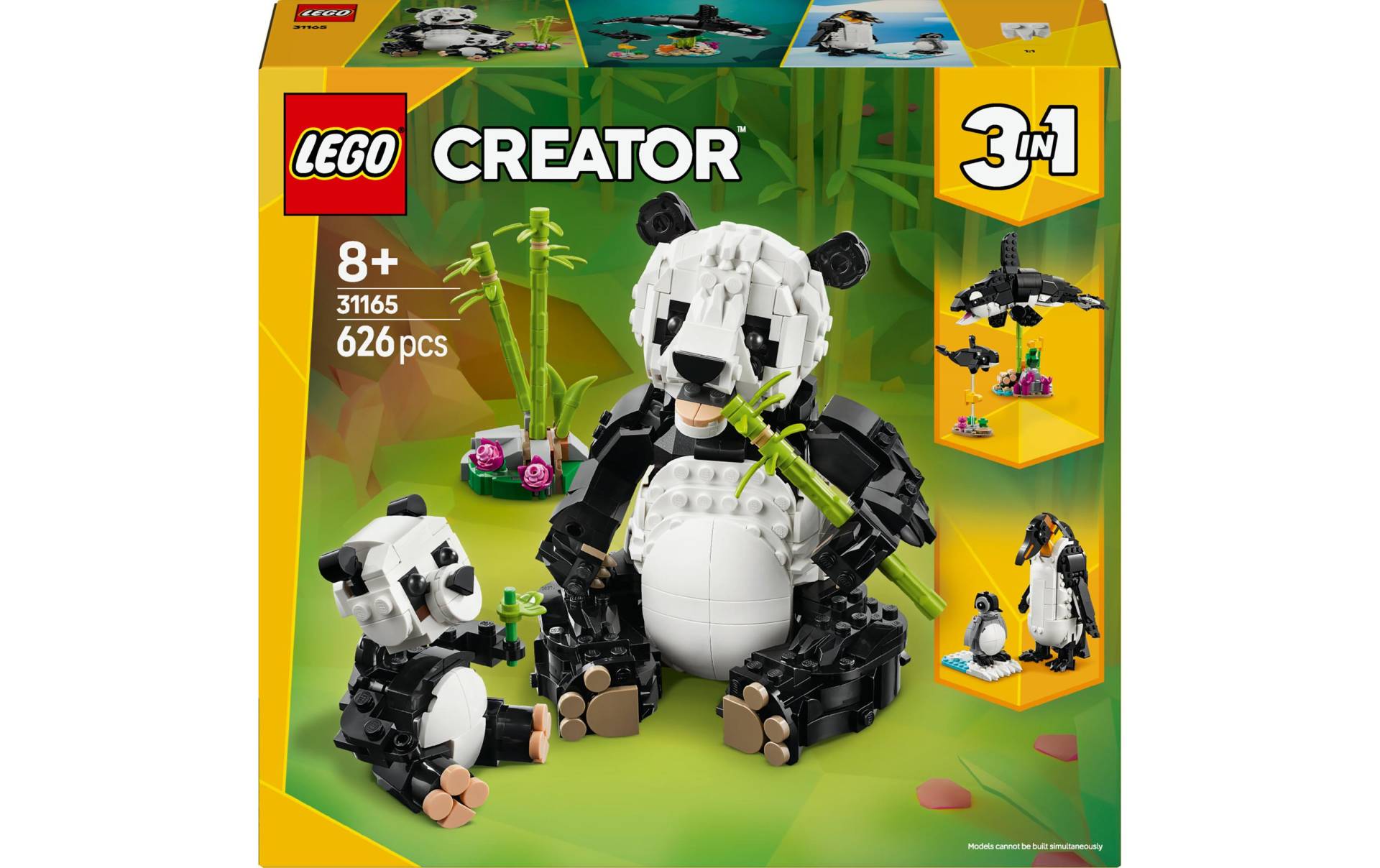 LEGO® Spielbausteine »Creator Wilde Tiere: Pandafamilie 31165«, (626 St.) von lego®