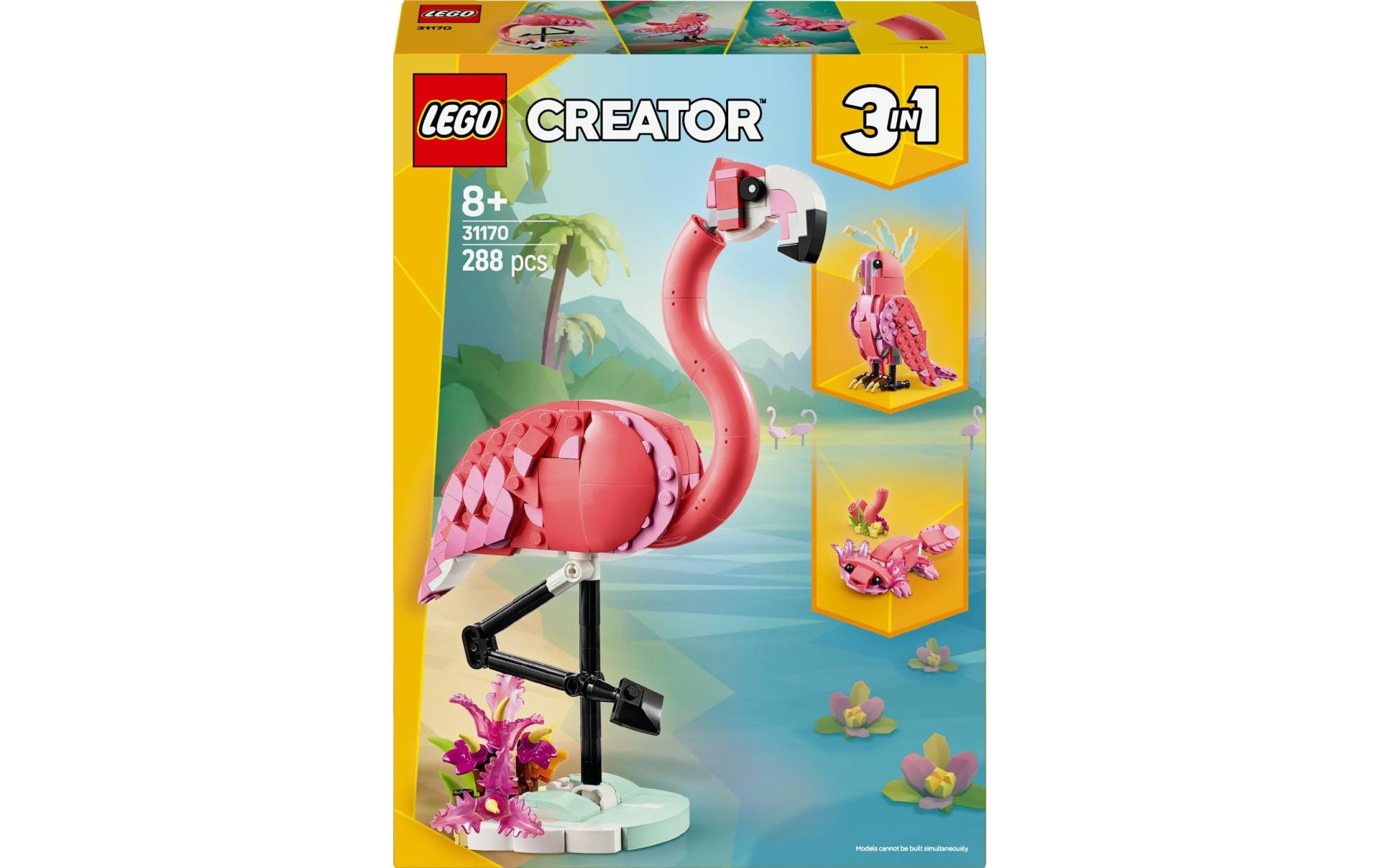 LEGO® Spielbausteine »Creator Wilde Tiere: Rosa Flamingo 31170«, (288 St.) von lego®