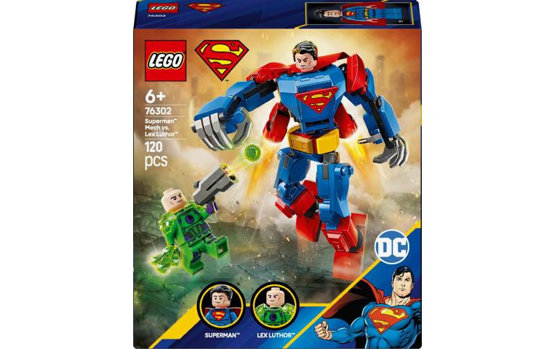 LEGO® Spielbausteine »DC Superman Mech vs. Lex Luthor 76302«, (120 St.) von lego®