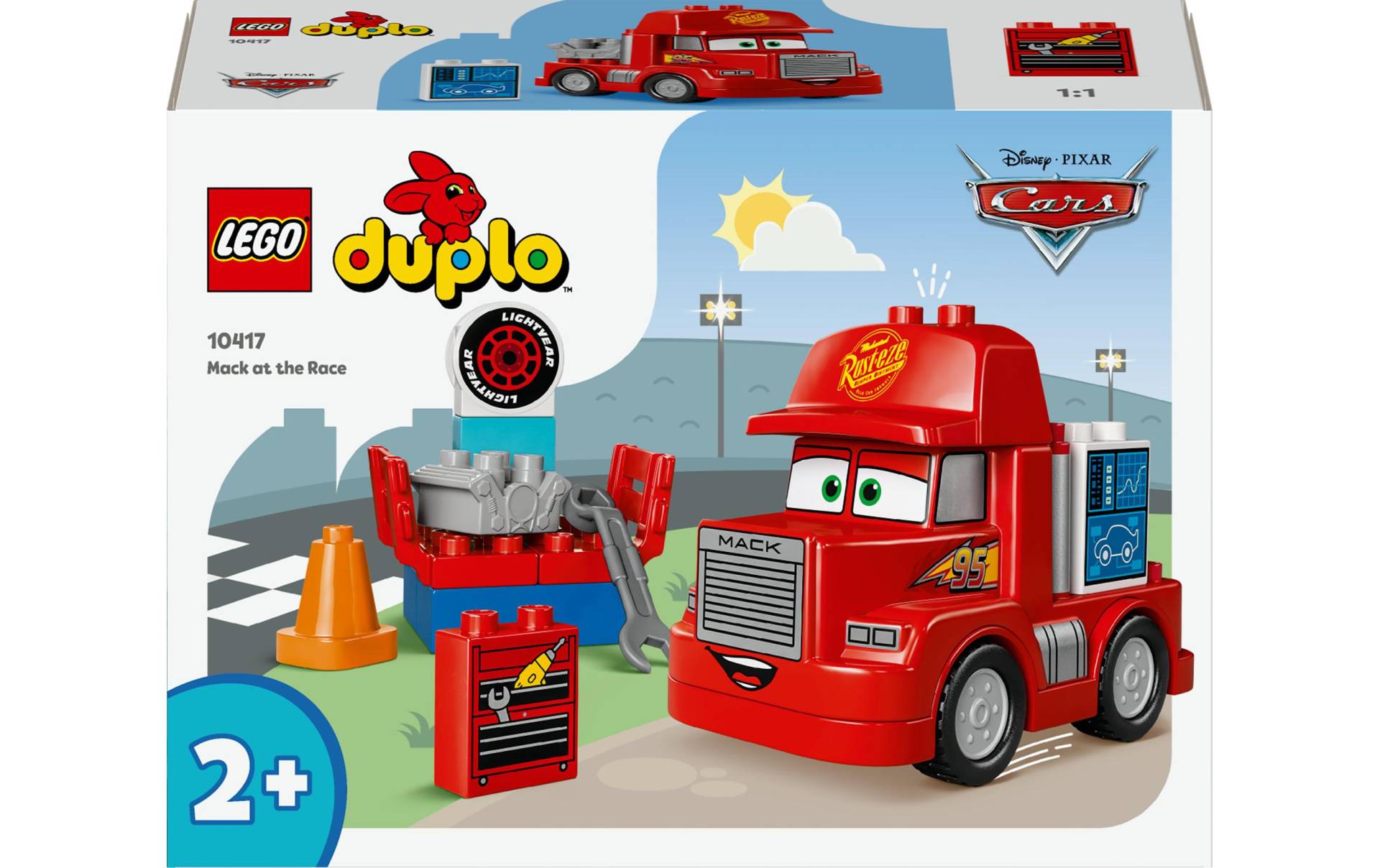 LEGO® Spielbausteine »DUPLO® Mack beim Rennen 10417«, (14 St.) von lego®