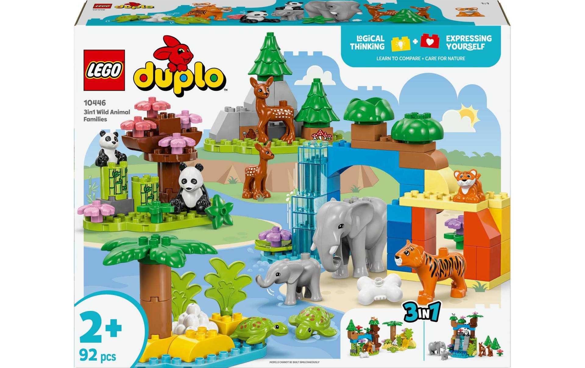 LEGO® Spielbausteine »DUPLO® Wildtier-Familien 3-in-1-Set 10446«, (92 St.) von lego®