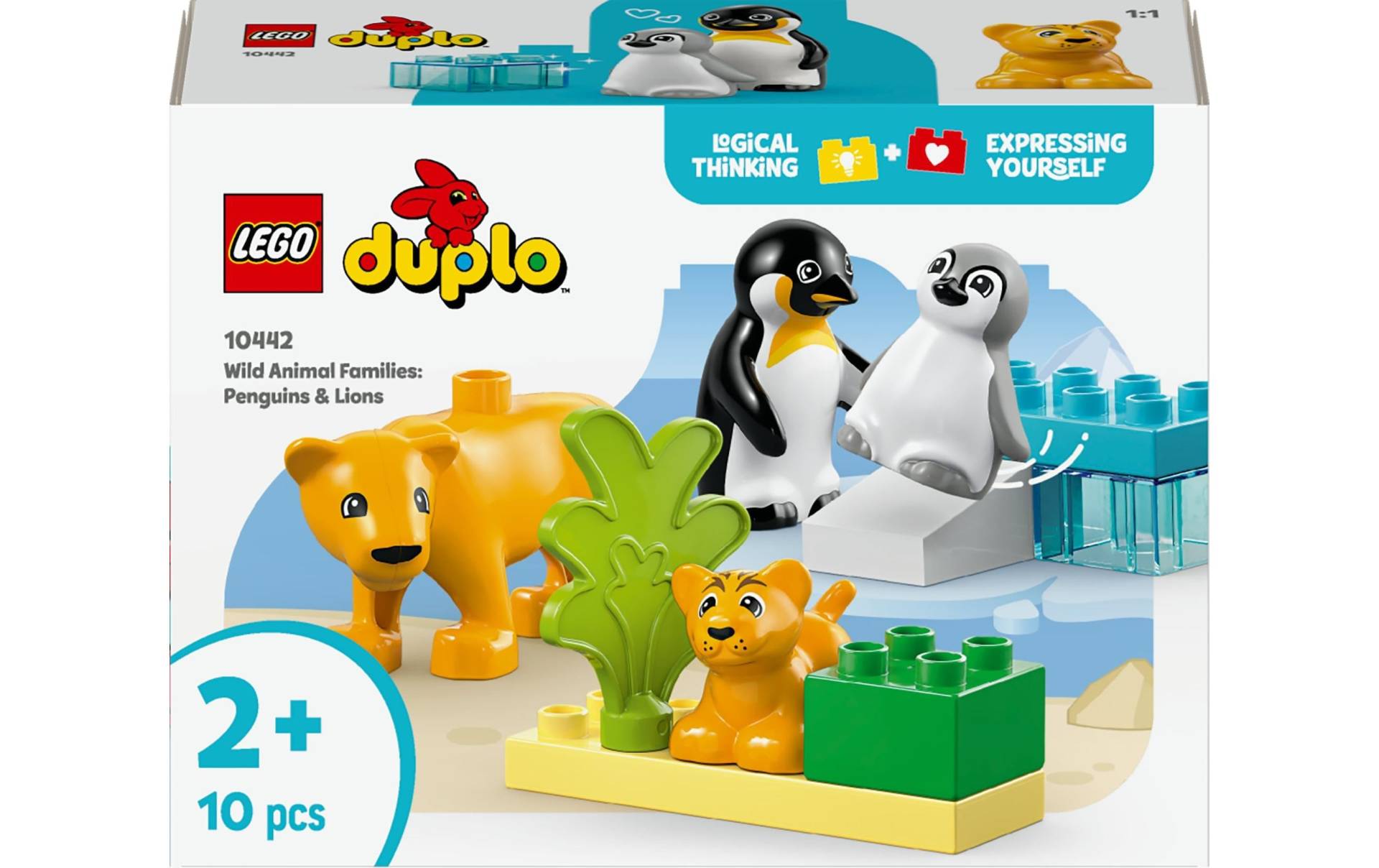 LEGO® Spielbausteine »DUPLO® Wildtier-Familien Pinguine und Löwen 10442«, (10 St.) von lego®