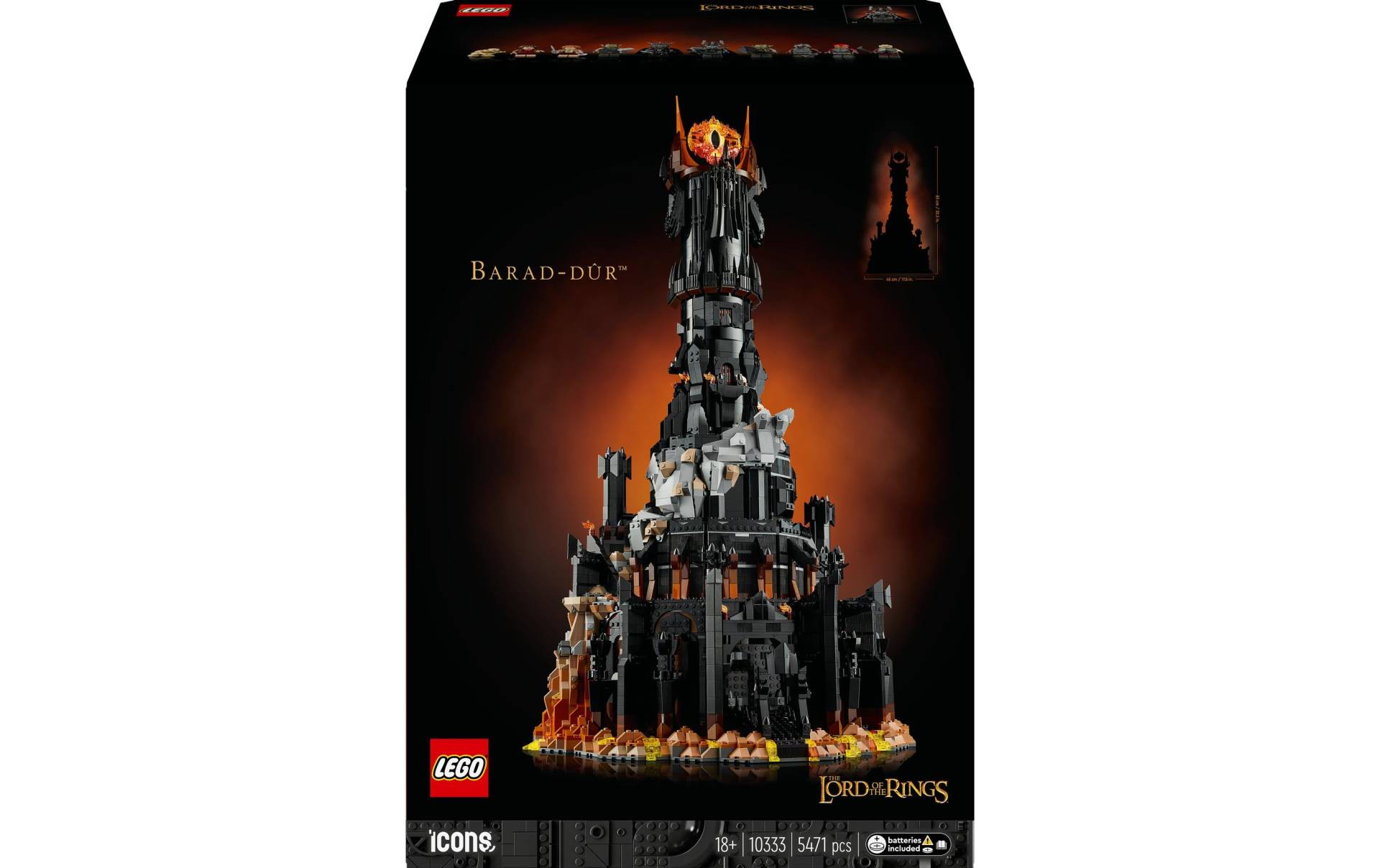 LEGO® Spielbausteine »Der Herr der Ringe Barad-dûr 10333«, (5471 St.) von lego®