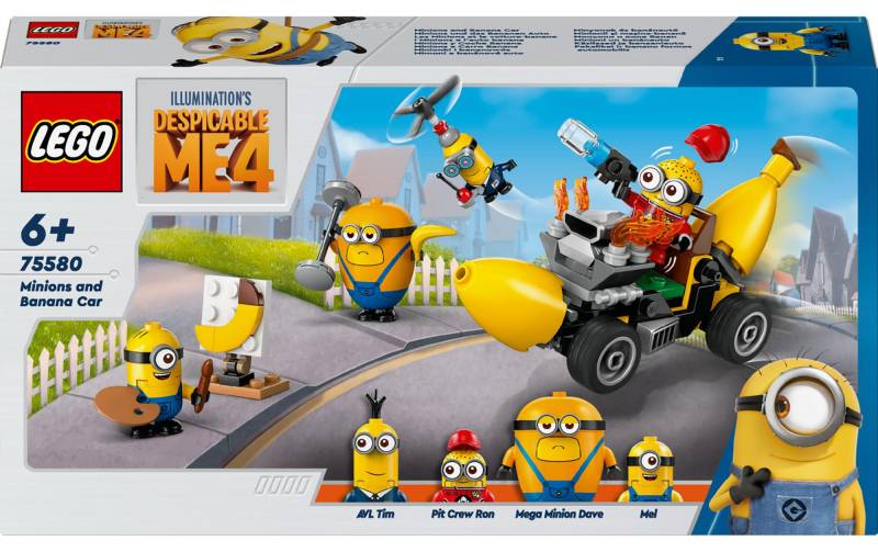 LEGO® Spielbausteine »Despicable Me 4 Minions und das Bananen-Auto 75580«, (136 St.) von lego®