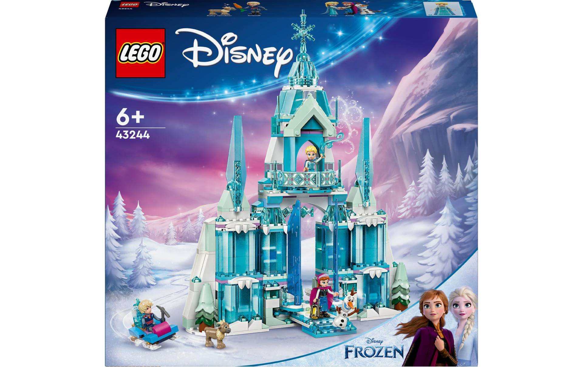 LEGO® Spielbausteine »Disney Elsas Winterpalast 43244«, (630 St.) von lego®