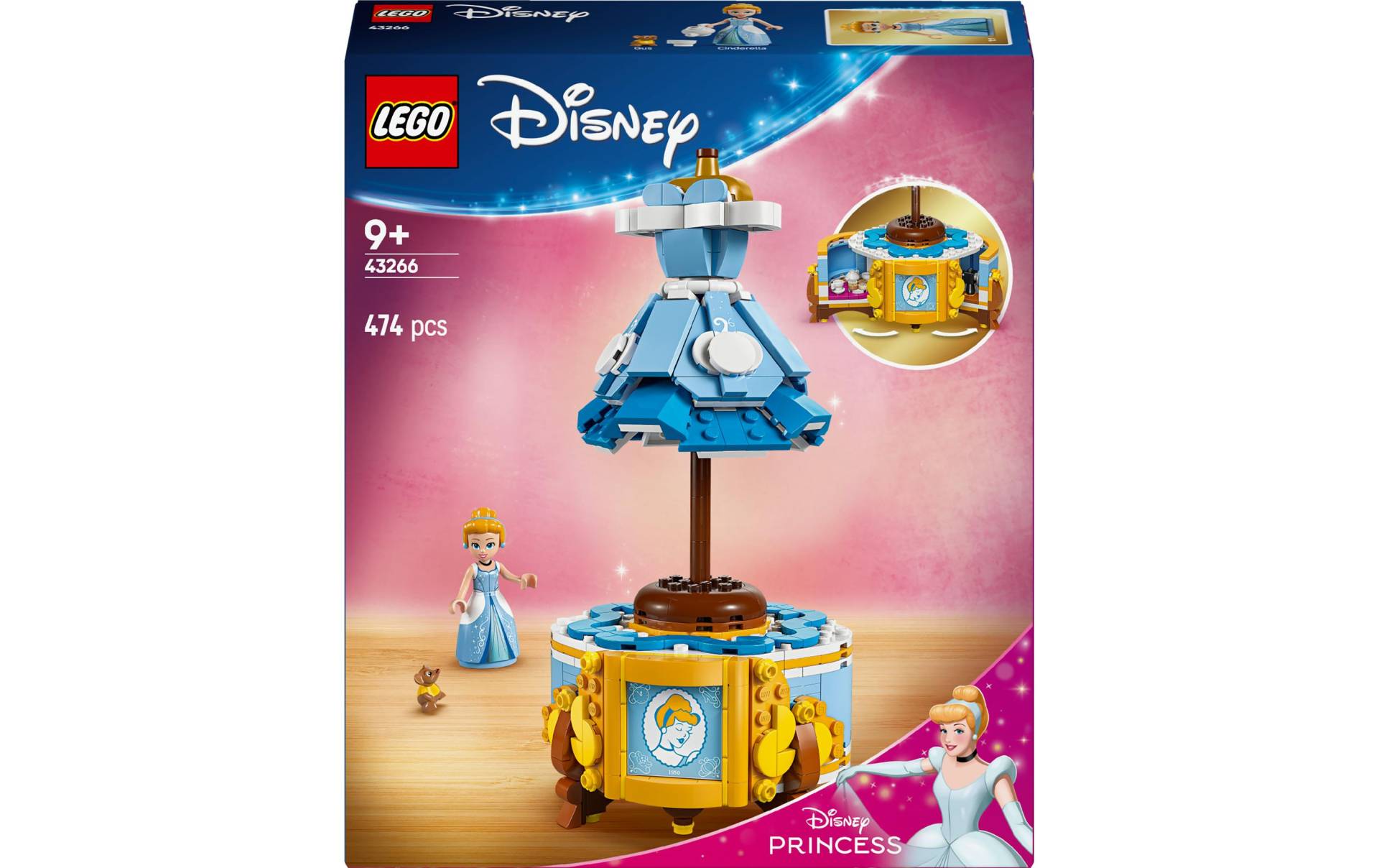 LEGO® Spielbausteine »Disney Princess Cinderellas Kleid 43266«, (474 St.) von lego®