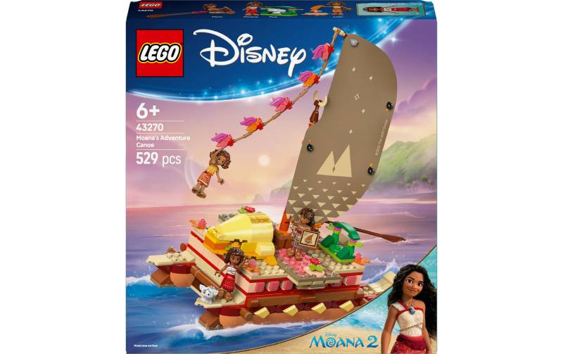 LEGO® Spielbausteine »Disney Princess Vaianas Abenteuerfloss 43270«, (529 St.) von lego®