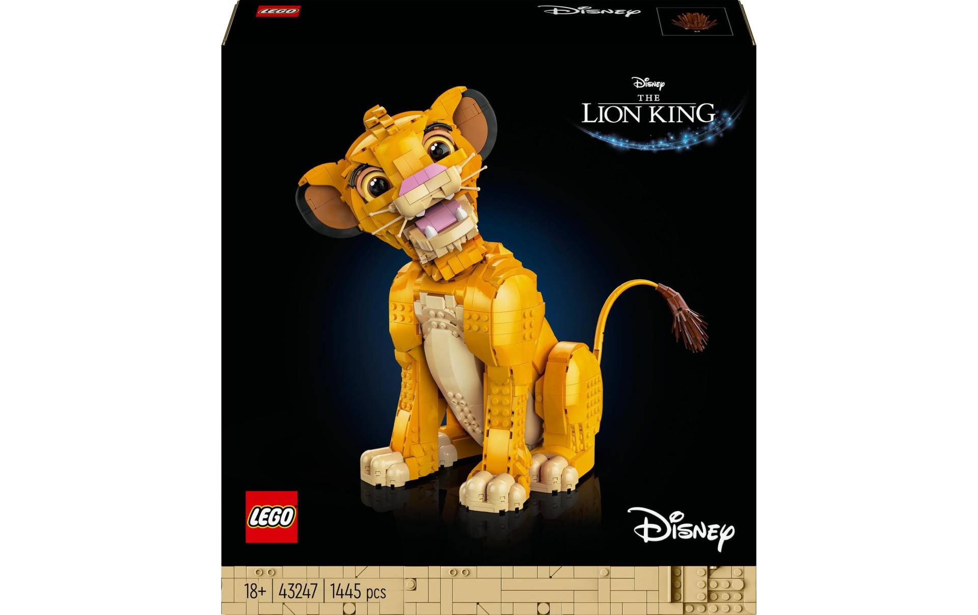 LEGO® Spielbausteine »Disney Simba, der junge König der Löwen 43247«, (1445 St.) von lego®