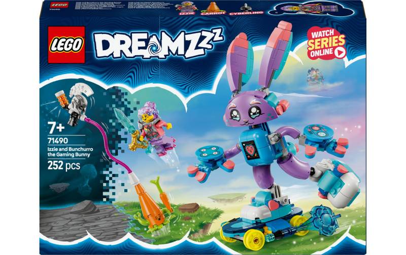 LEGO® Spielbausteine »DreamZzz Izzie und Bunchurro der Gaming-Hase 71490«, (252 St.) von lego®