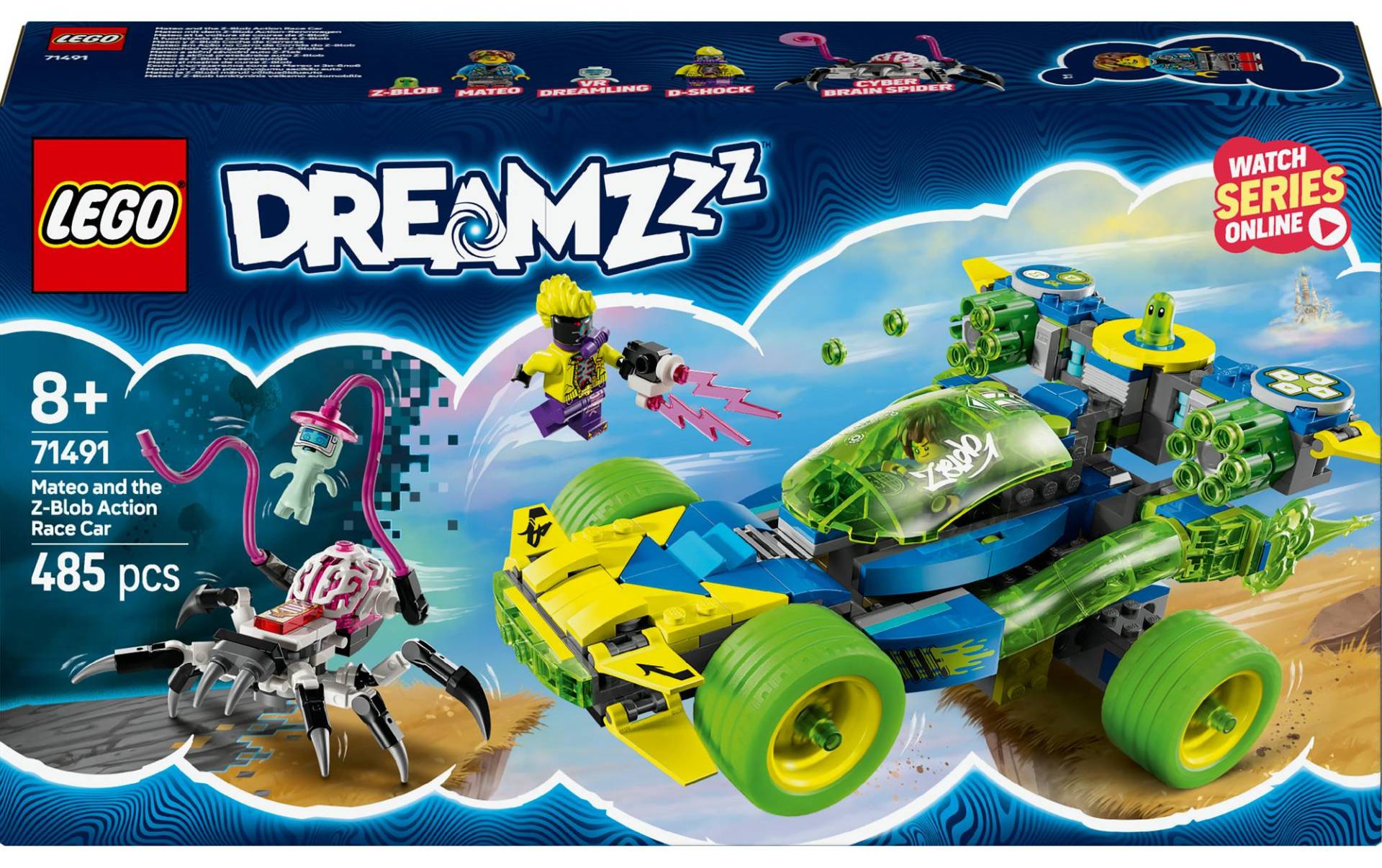 LEGO® Spielbausteine »DreamZzz Mateo mit dem Z-Blob Rennwagen 71491«, (485 St.) von lego®