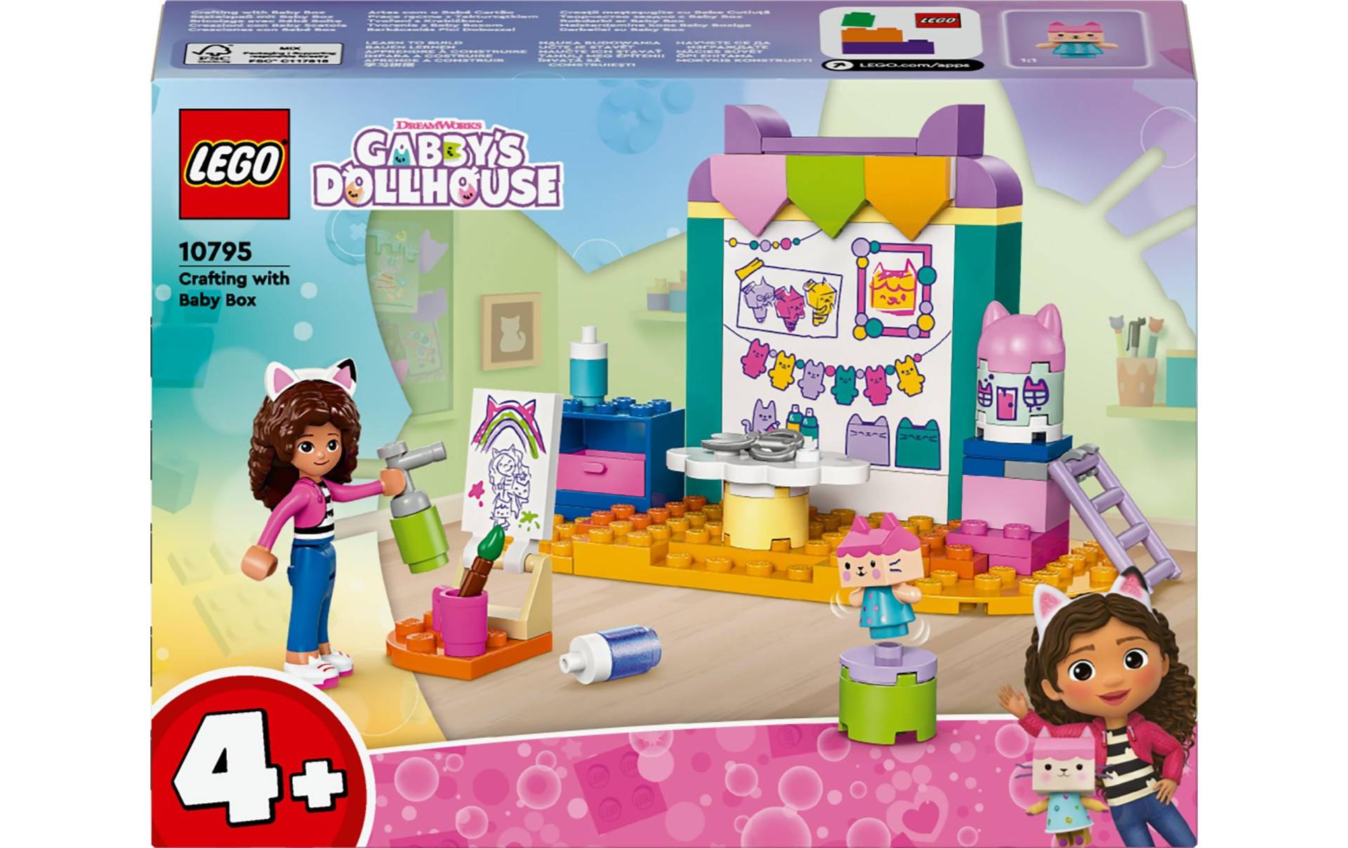 LEGO® Spielbausteine »Gabby's Dollhouse Bastelspass mit Baby Box 10795«, (60 St.) von lego®