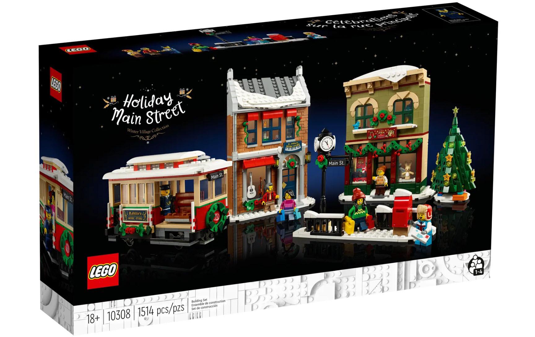 LEGO® Spielbausteine »Icons Weihnachtlich geschmückte Hauptstrasse 10308«, (1514 St.) von lego®