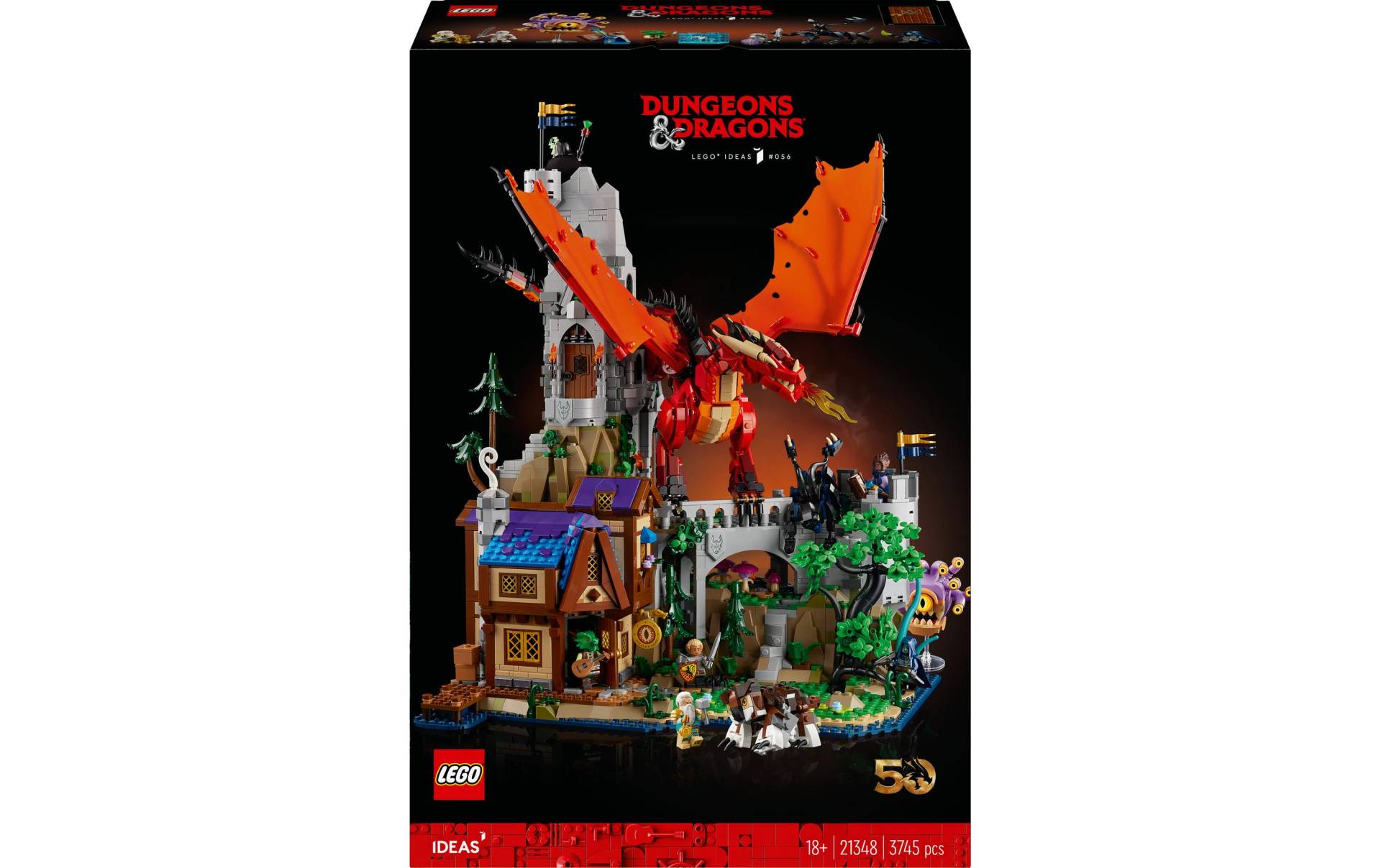 LEGO® Spielbausteine »Ideas Dungeons & Dragons: Die Sage vom Roten Drachen 21348«, (3745 St.) von lego®