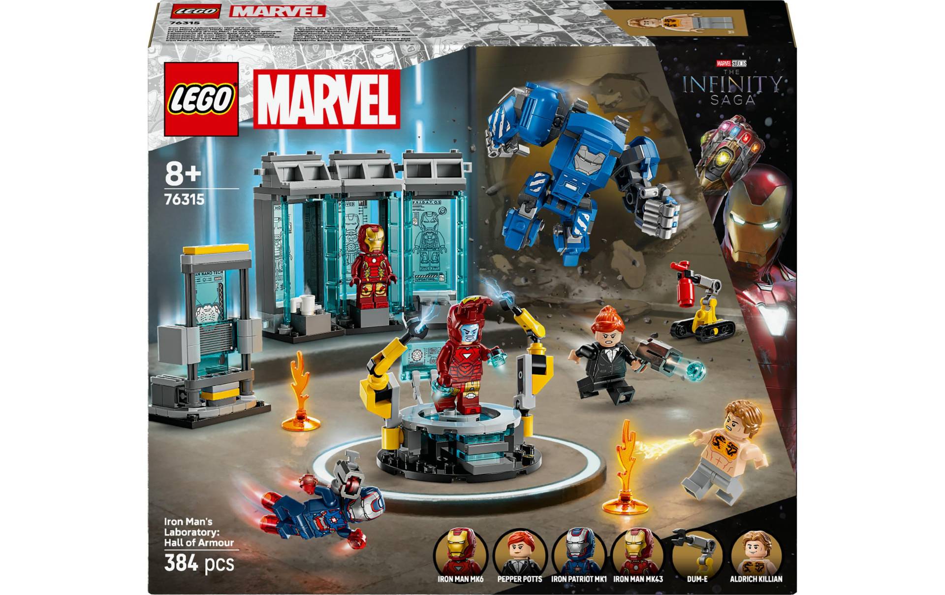 LEGO® Spielbausteine »Marvel Iron Mans Labor: Halle der Rüstungen 1800531« von lego®