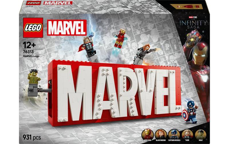 LEGO® Spielbausteine »Marvel Logo und Minifiguren 76313«, (931 St.) von lego®