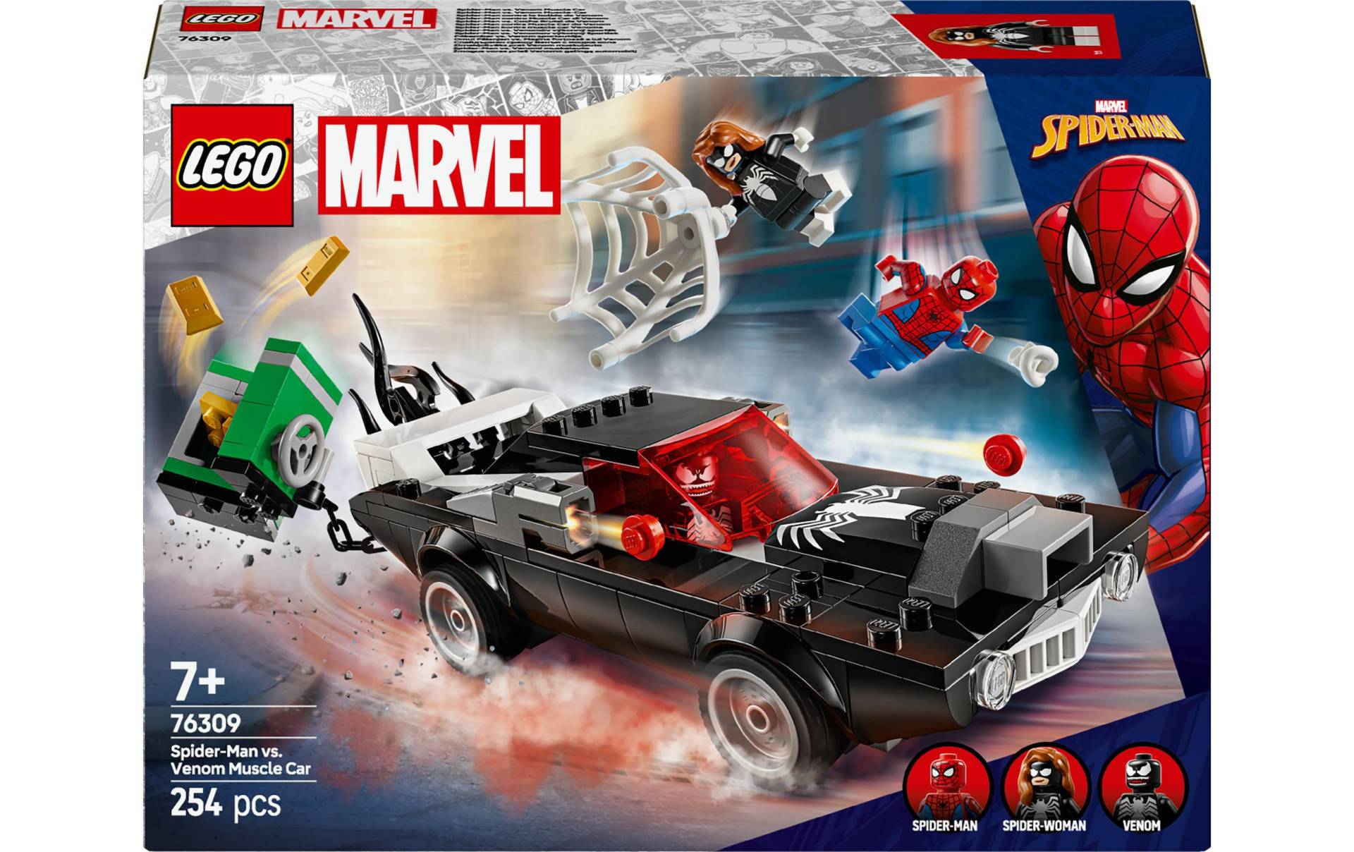 LEGO® Spielbausteine »Marvel Spider-Man vs. Venom Muscle-Car 76309«, (254 St.) von lego®