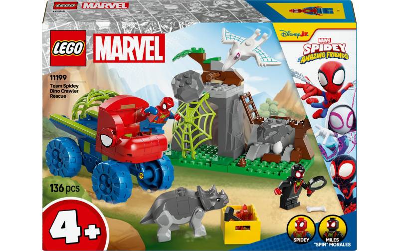 LEGO® Spielbausteine »Marvel Spideys Team im Dino-Truck«, (136 St.) von lego®