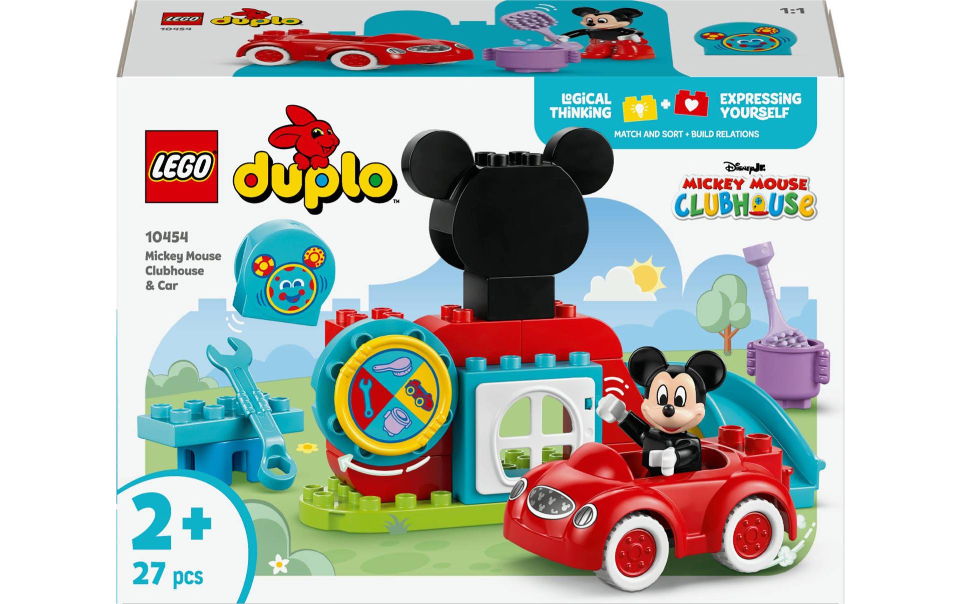 LEGO® Spielbausteine »Mickys Clubhaus und Auto 10454«, (27 St.) von lego®