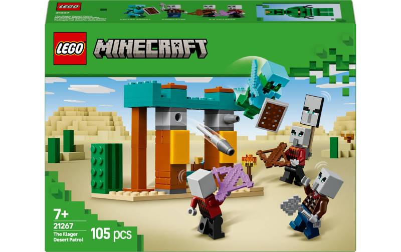 LEGO® Spielbausteine »Minecraft Die Illager-Wüstenpatrouille 21267«, (105 St.) von lego®