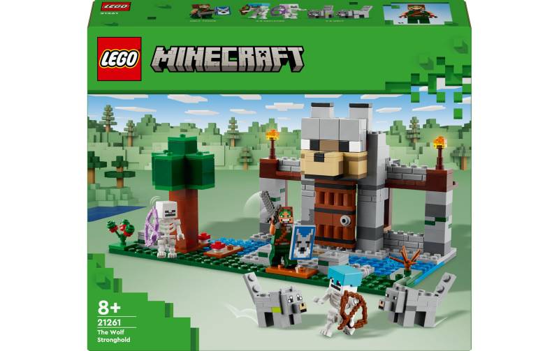 LEGO® Spielbausteine »Minecraft Die Wolfsfestung 21261«, (312 St.) von lego®