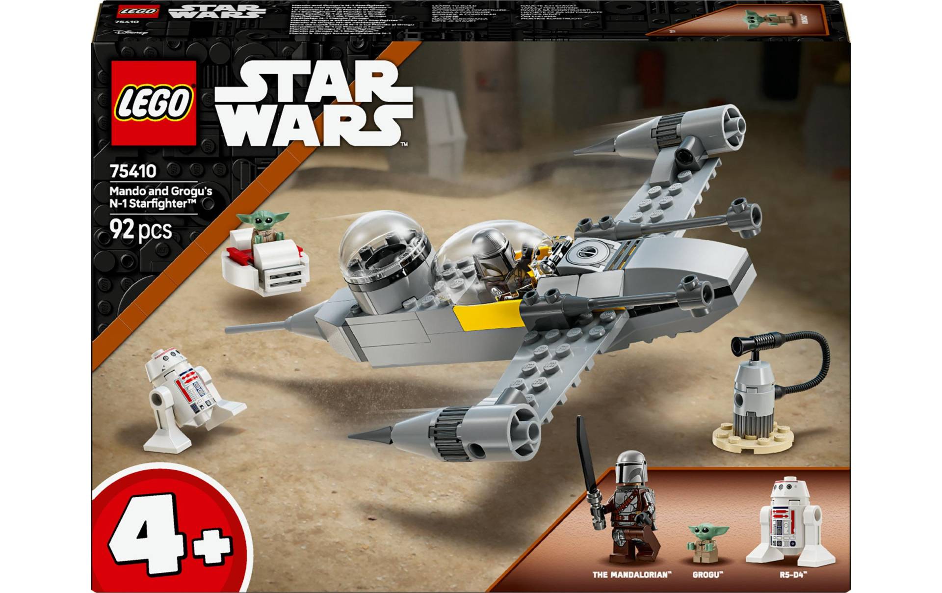 LEGO® Spielbausteine »Star Wars Mandos und Grogus N-1 Starfighter 75410«, (92 St.) von lego®