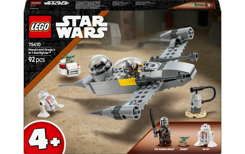 LEGO® Spielbausteine »Star Wars Mandos und Grogus N-1 Starfighter 75410«, (92 St.) von lego®