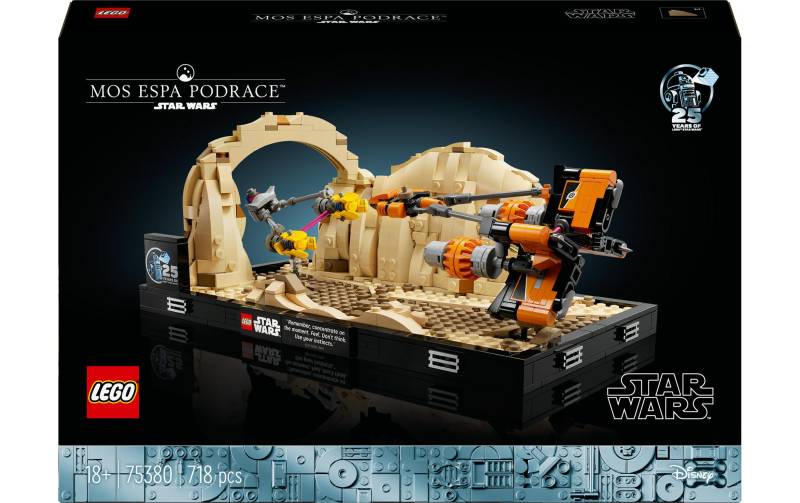 LEGO® Spielbausteine »Star Wars Podrennen in Mos Espa – Diorama 75380«, (718 St.) von lego®