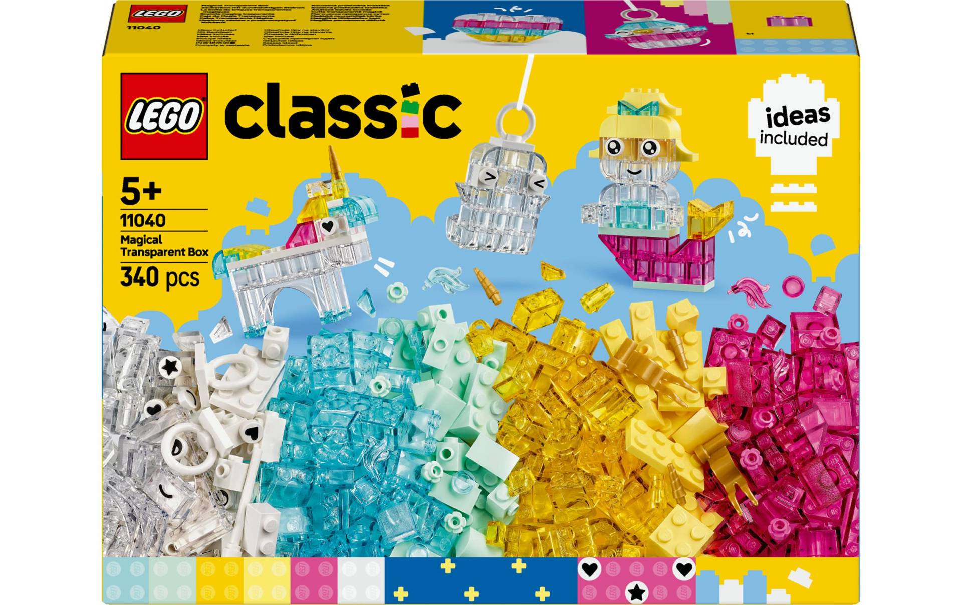 LEGO® Spielbausteine »Zauberbox mit durchsichtigen Steinen 11040«, (340 St.) von lego®