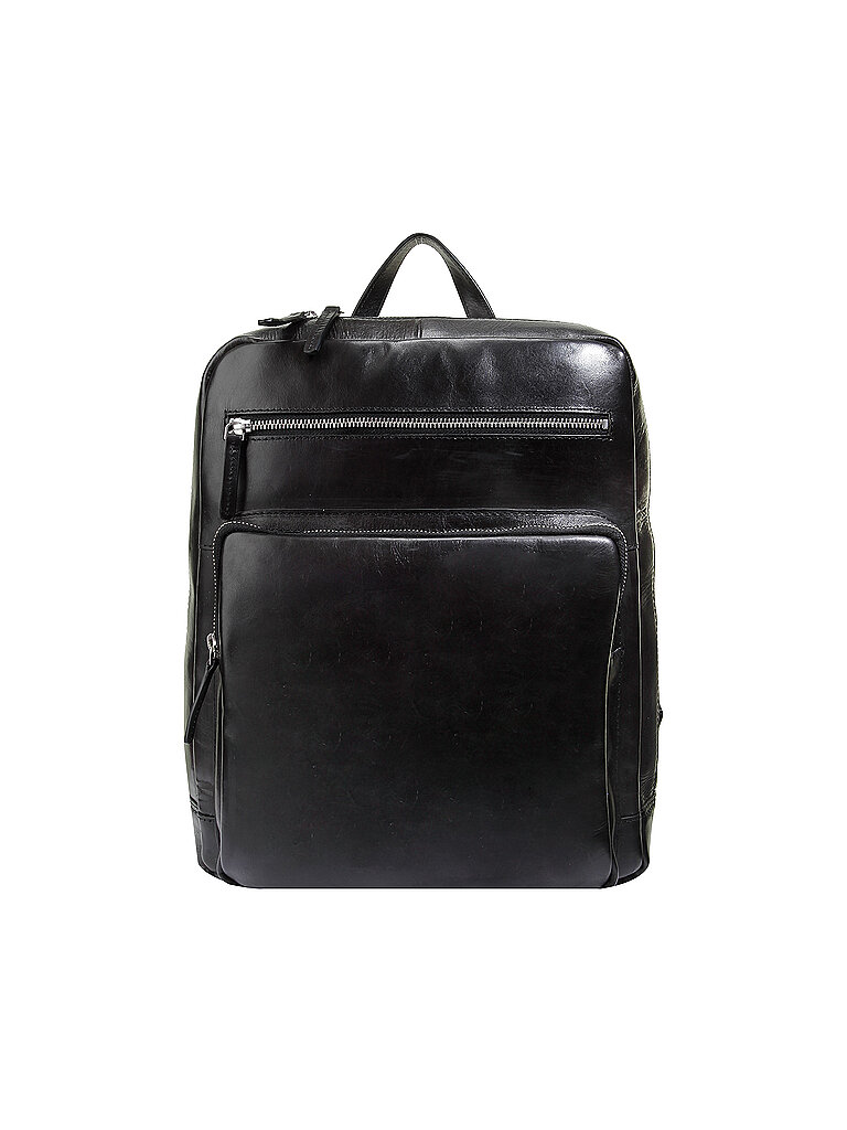 LEONHARD HEYDEN Lederrucksack  Cambridge  schwarz von leonhard heyden