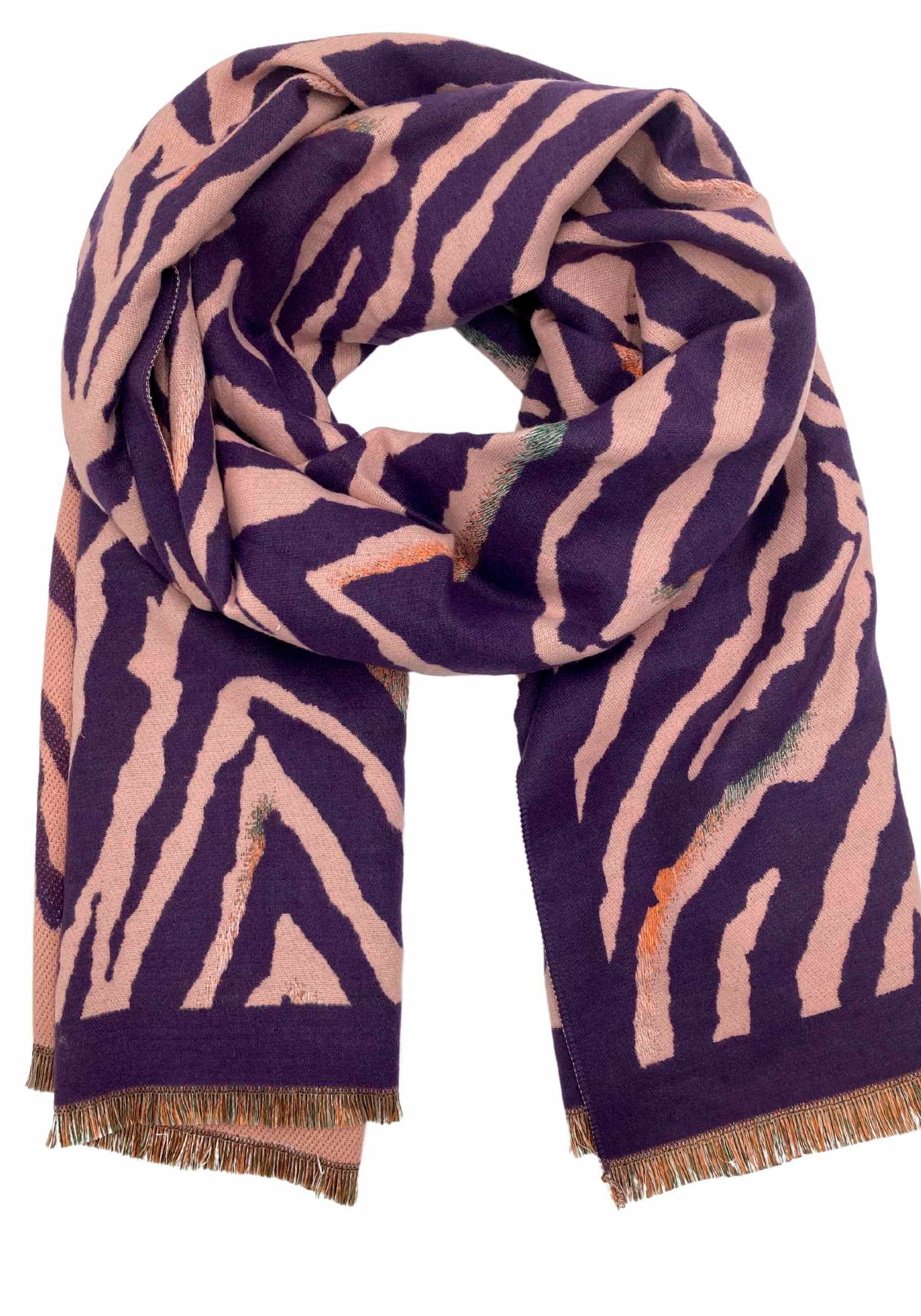 leslii Modeschal, Weicher Schal mit Zebra Muster von leslii