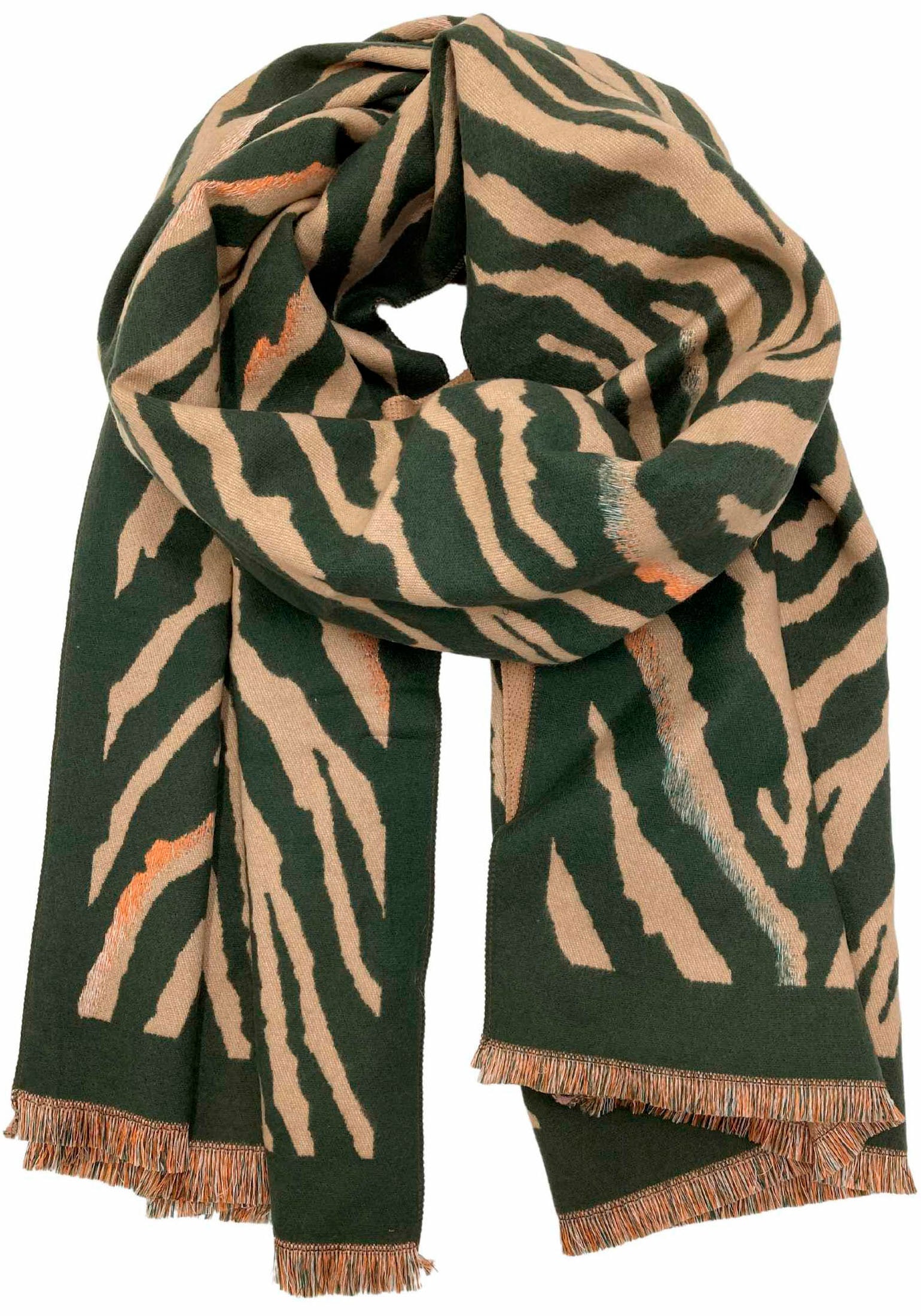 leslii Modeschal, Weicher Schal mit Zebra Muster von leslii