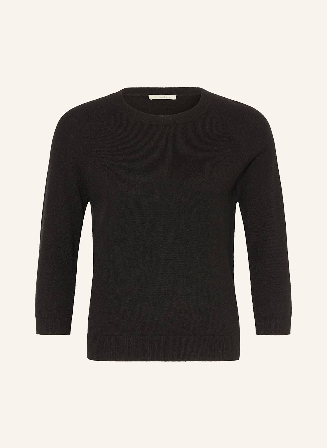 Lilienfels Cashmere-Pullover Mit 3/4-Arm schwarz von lilienfels