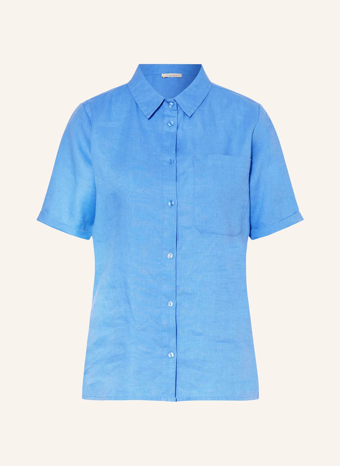 Lilienfels Hemdbluse Aus Leinen blau Lilienfels Hemdbluse Aus Leinen blau von lilienfels