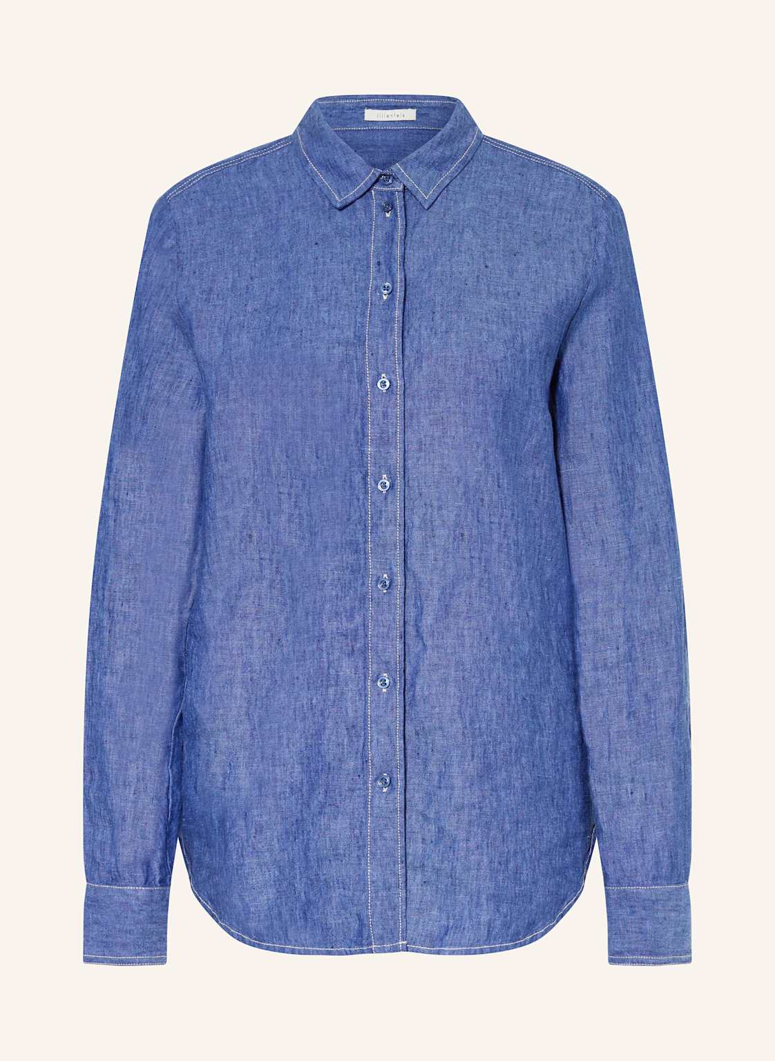 Lilienfels Hemdbluse Aus Leinen blau Lilienfels Hemdbluse Aus Leinen blau von lilienfels