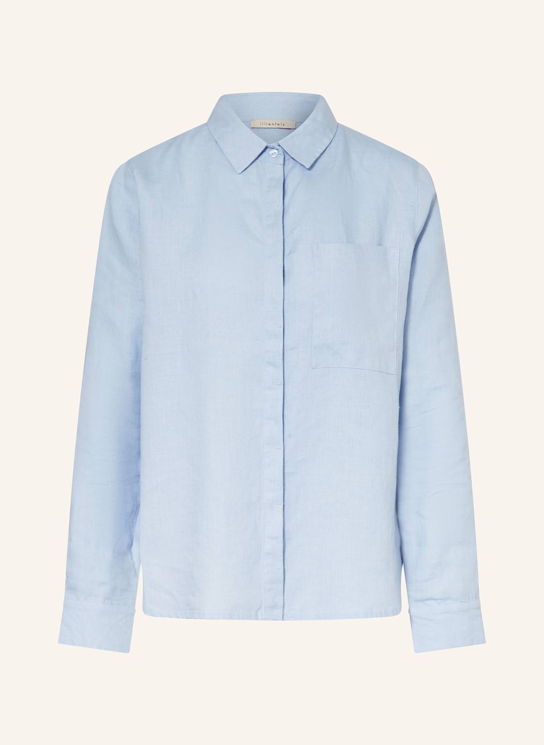 Lilienfels Hemdbluse Aus Leinen blau Lilienfels Hemdbluse Aus Leinen blau von lilienfels