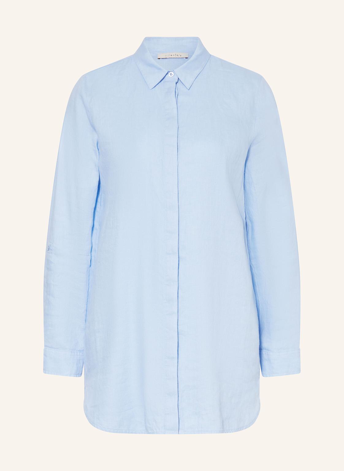 Lilienfels Hemdbluse Aus Leinen blau Lilienfels Hemdbluse Aus Leinen blau von lilienfels