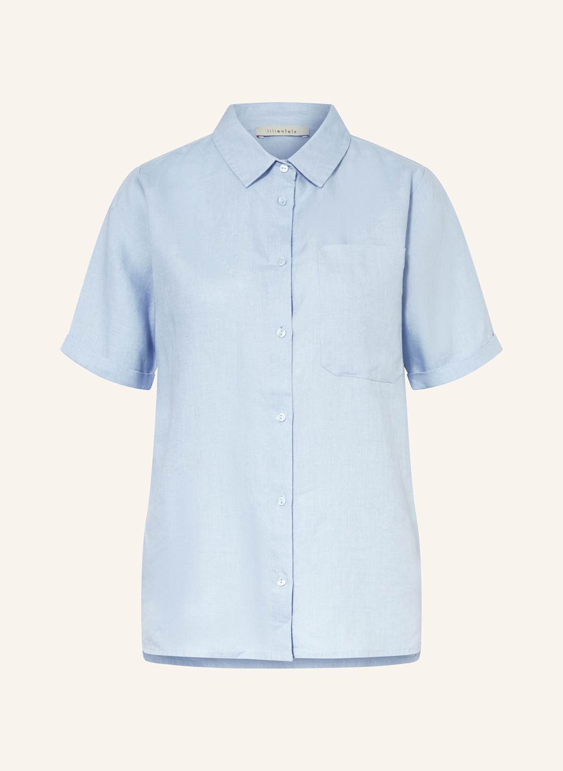 Lilienfels Hemdbluse Aus Leinen blau Lilienfels Hemdbluse Aus Leinen blau von lilienfels